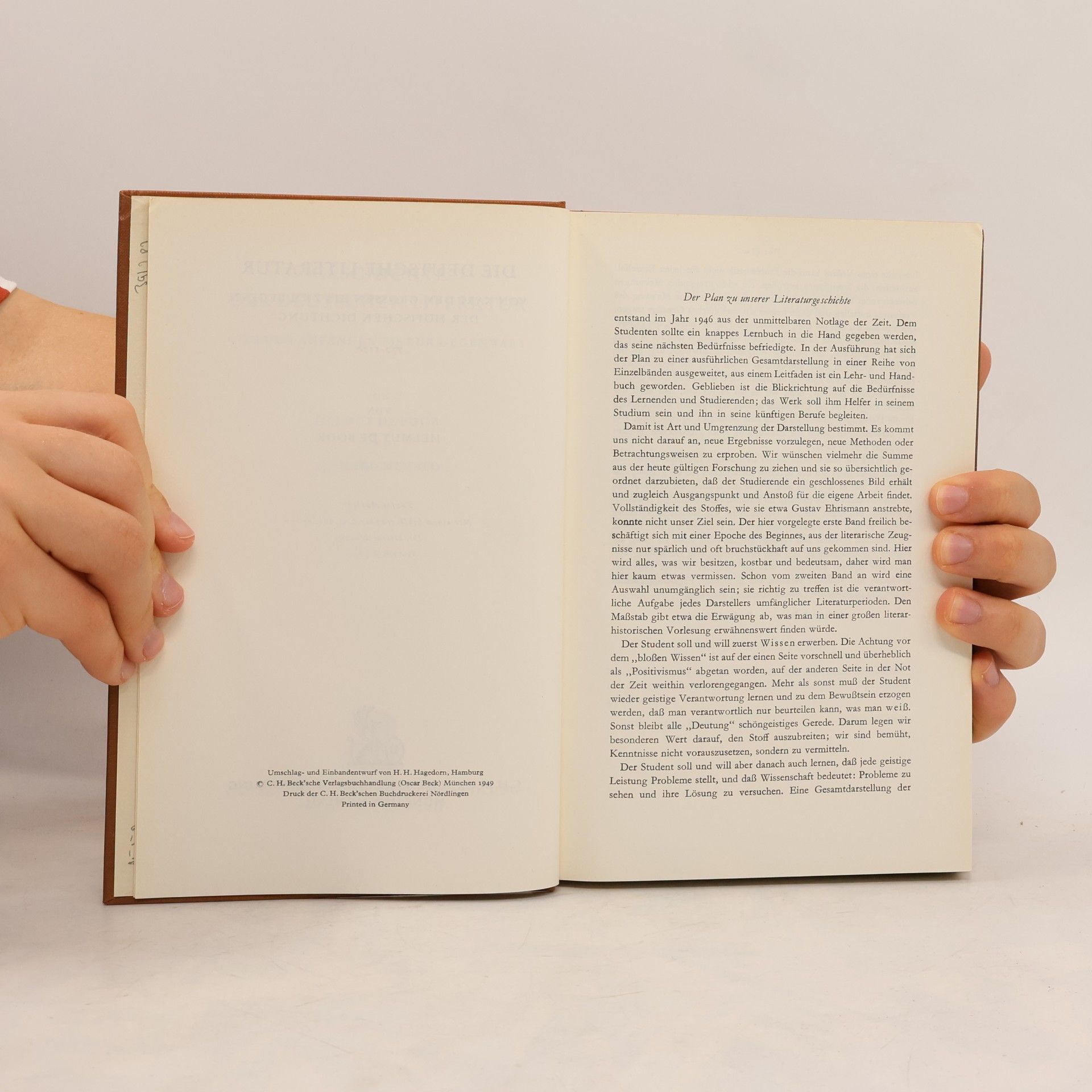 Helmut de Boor Geschichte der deutschen Literatur 1 (770-1170)