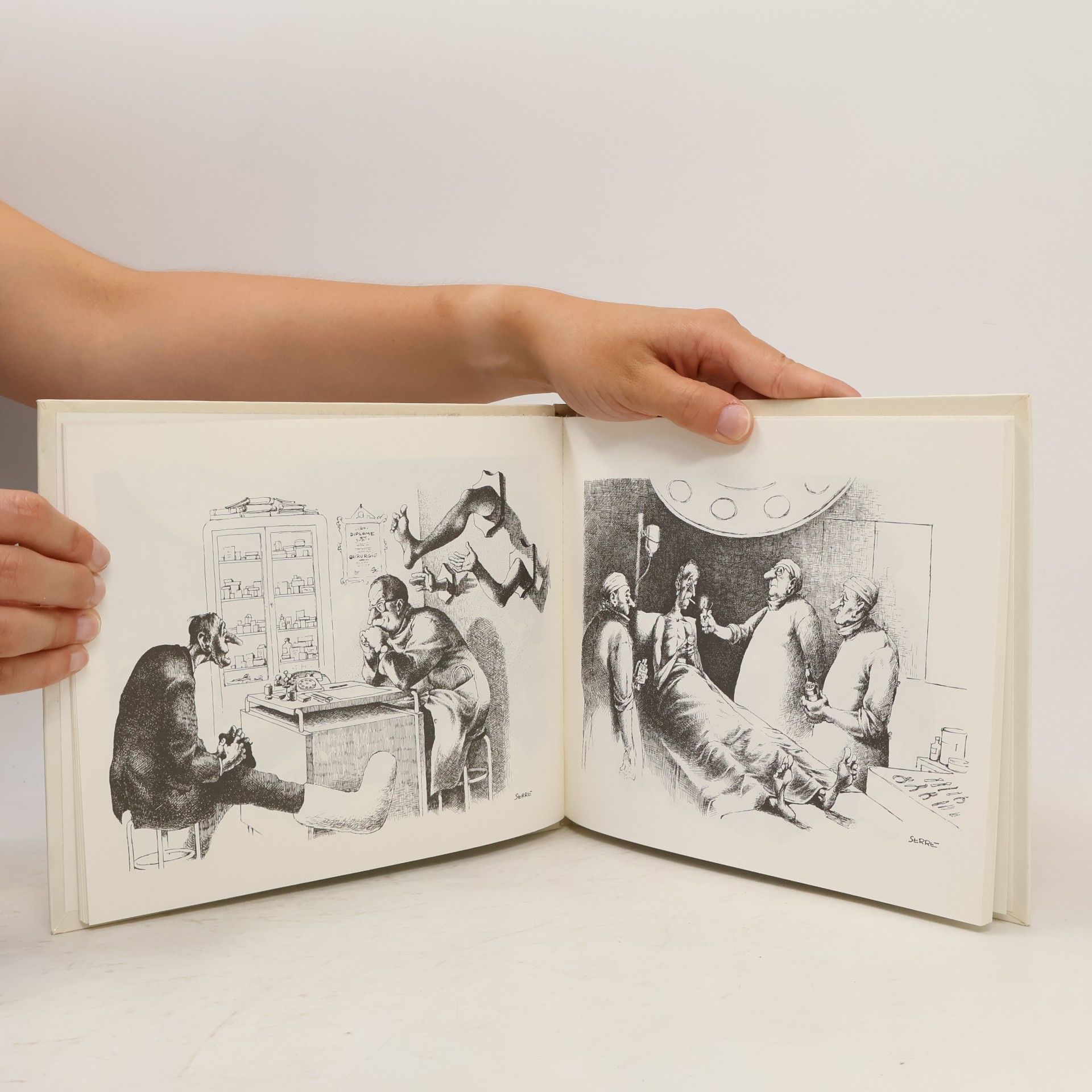 Claude Serre Humour Noir & Hommes En Blanc