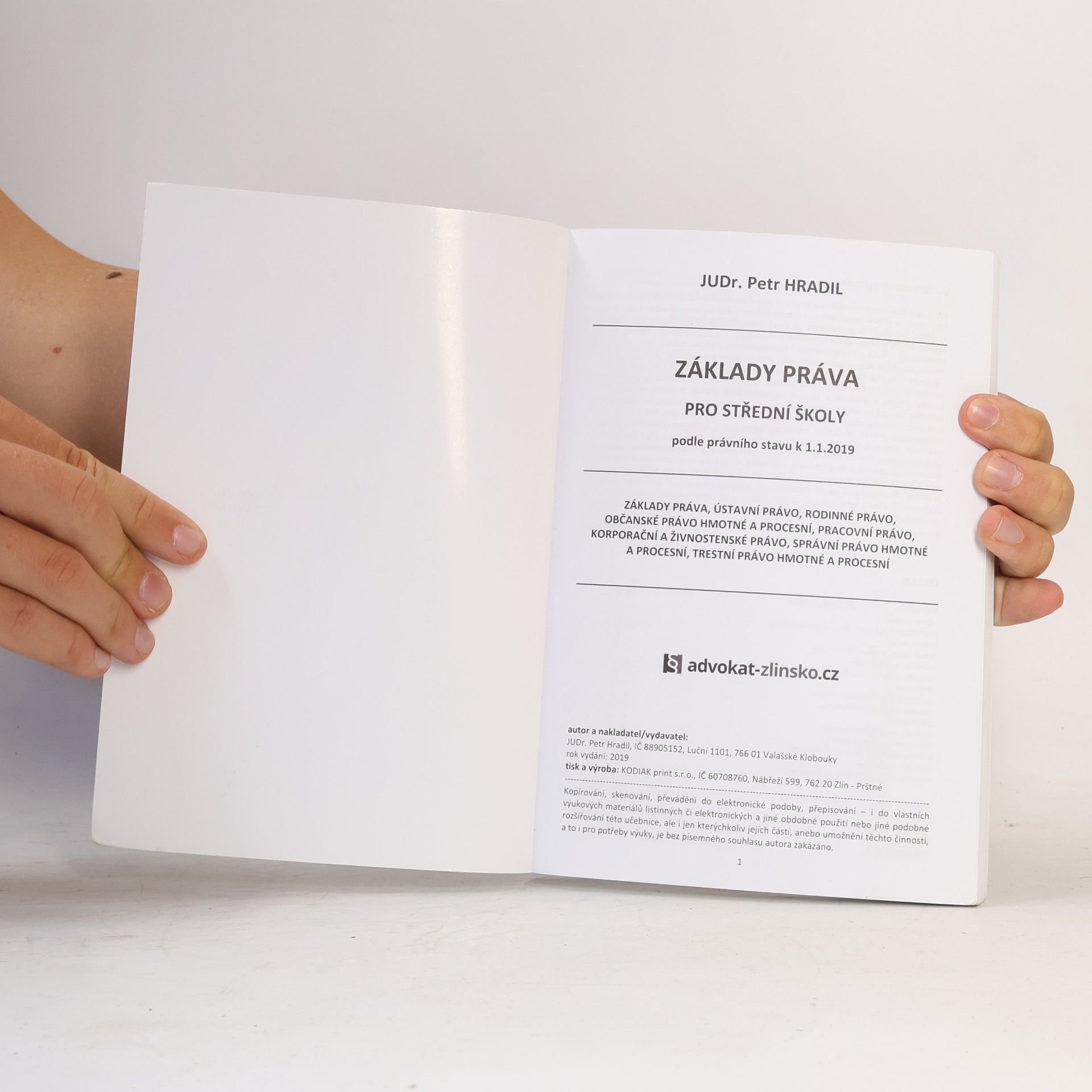 Petr Hradil Základy práva pro střední školy