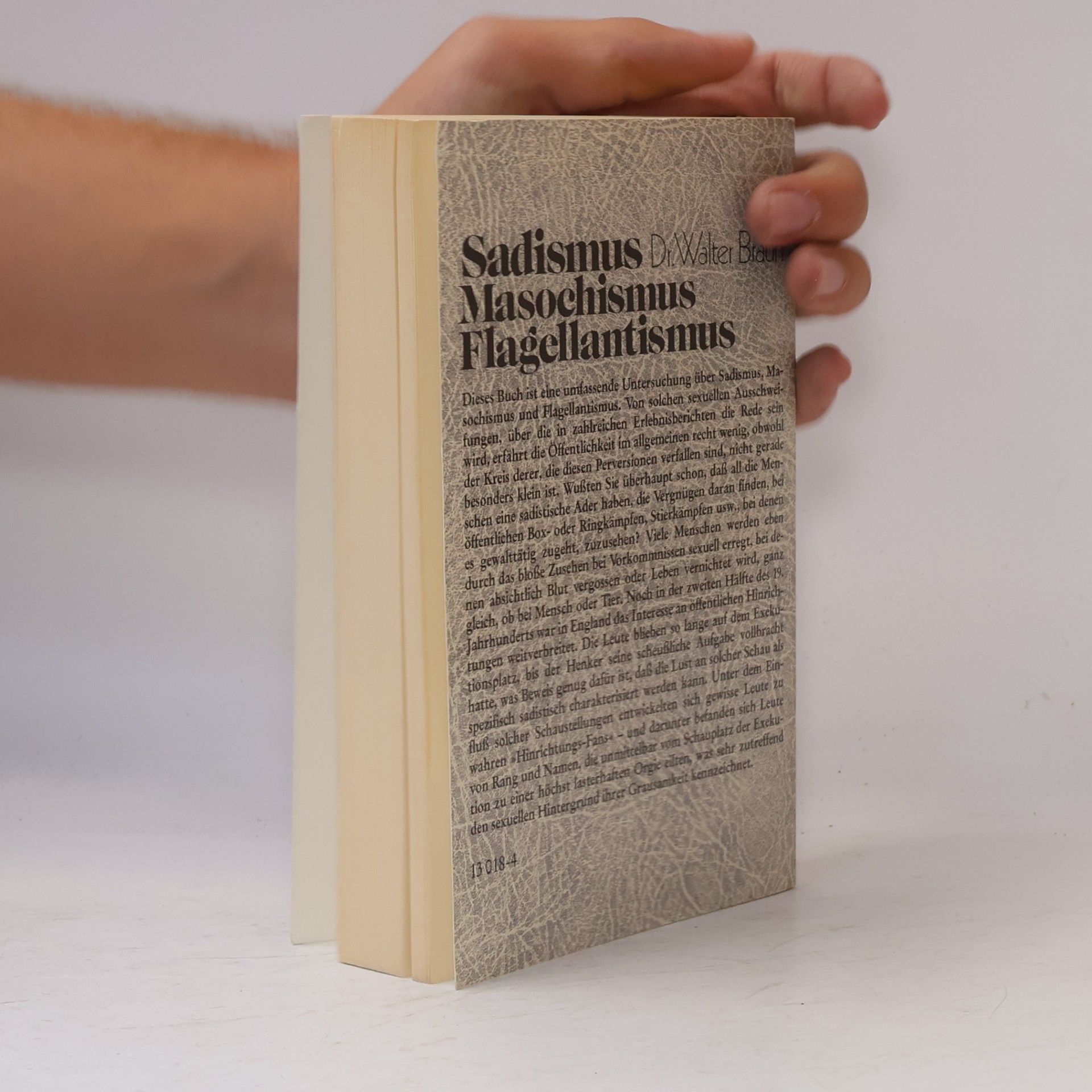 Walter Braun Sadismus, Masochismus, Flagellantismus
