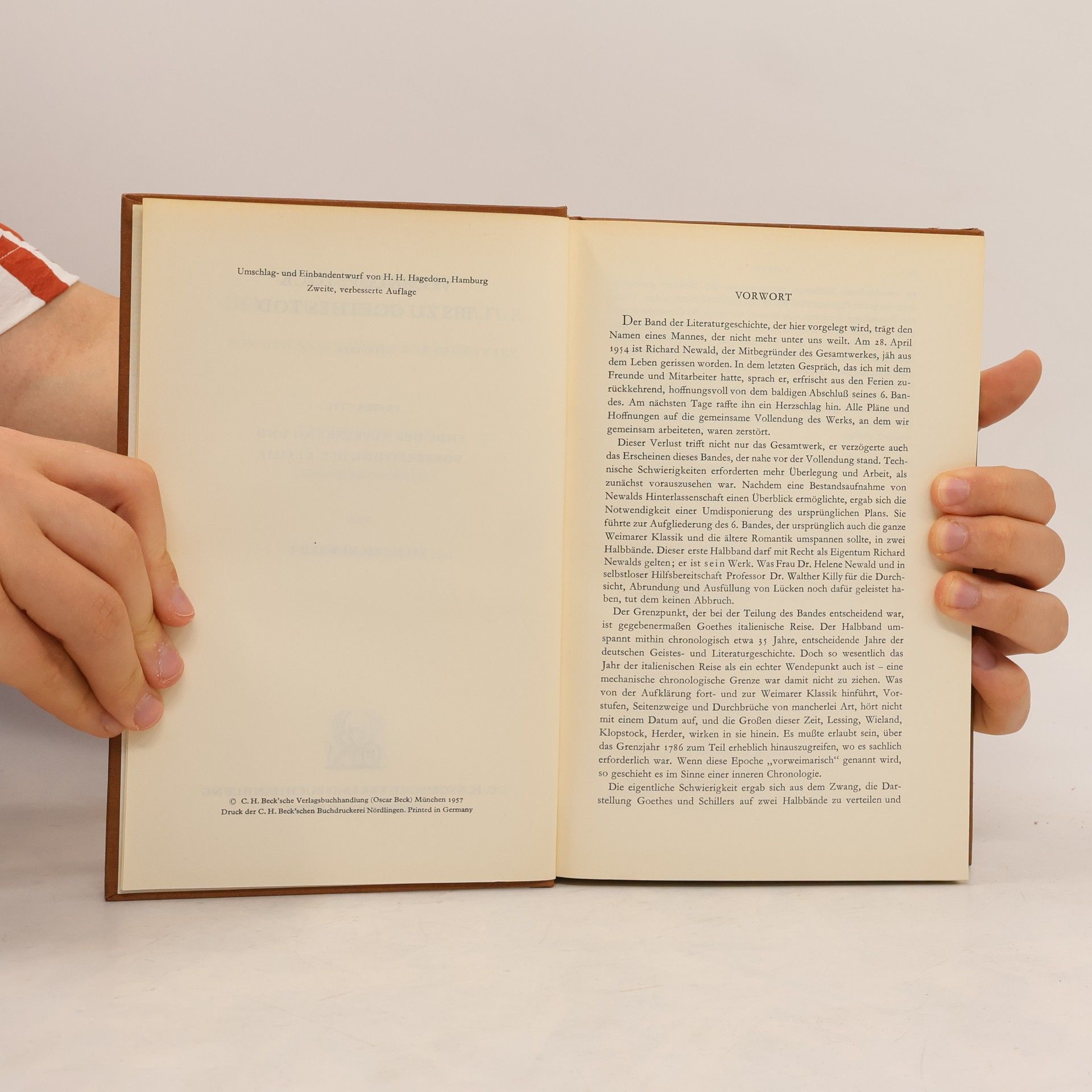 Richard Newald Geschichte der deutschen Literatur 6/1