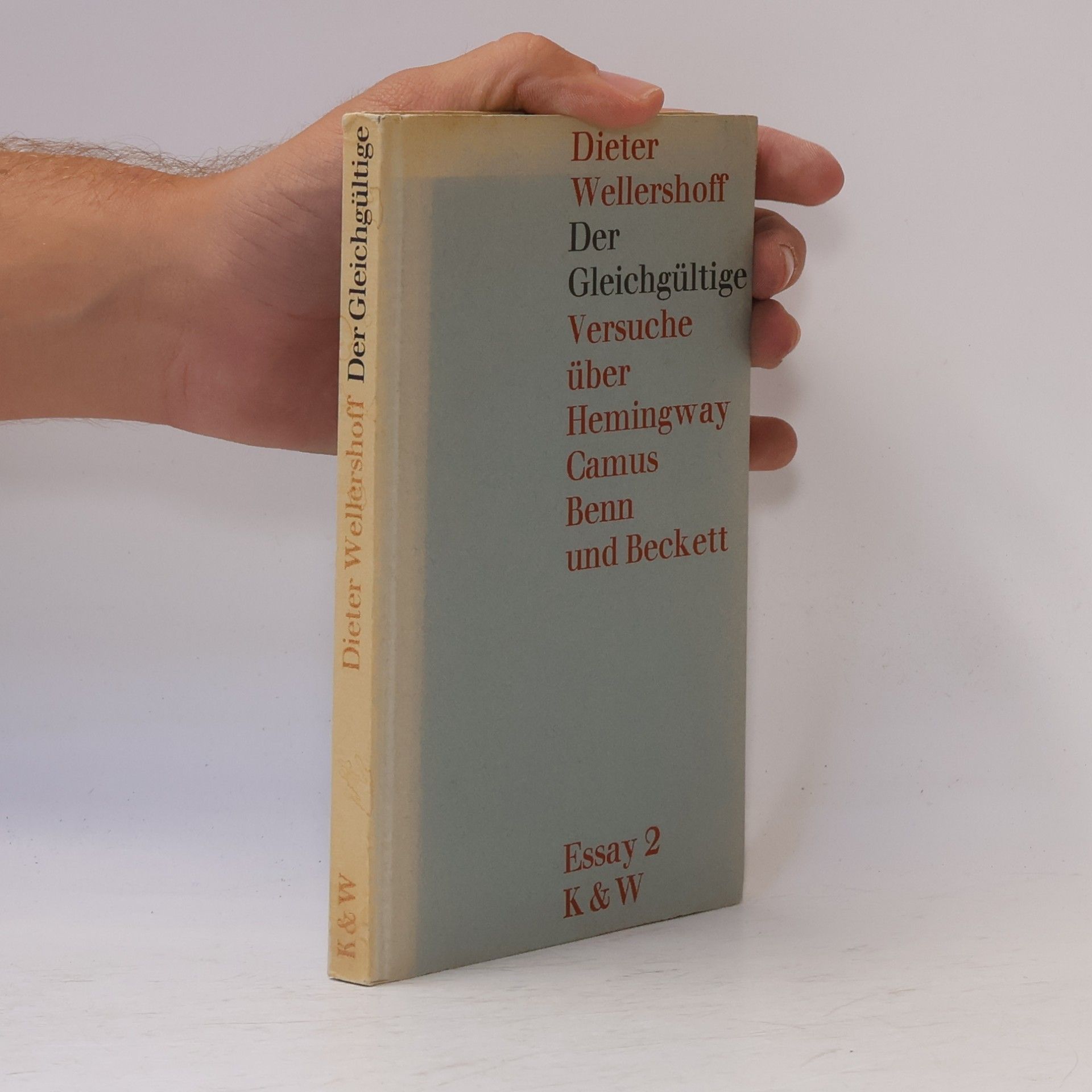 Der Gleichgültige. Versuche über Hemingway Camus Benn und Beckett