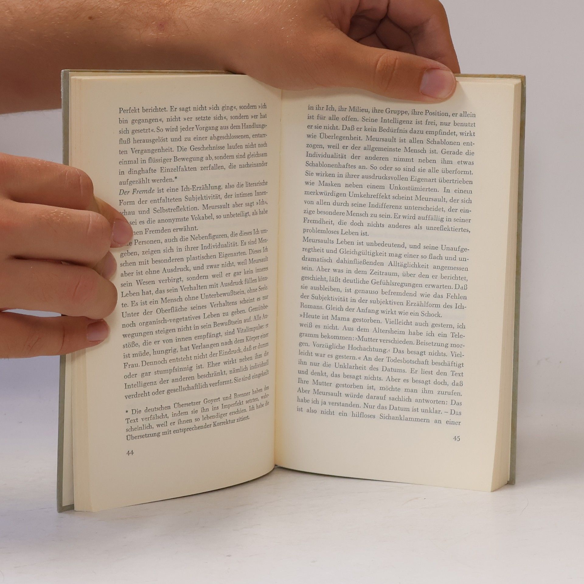 Dieter Wellershoff Der Gleichgültige. Versuche über Hemingway Camus Benn und Beckett