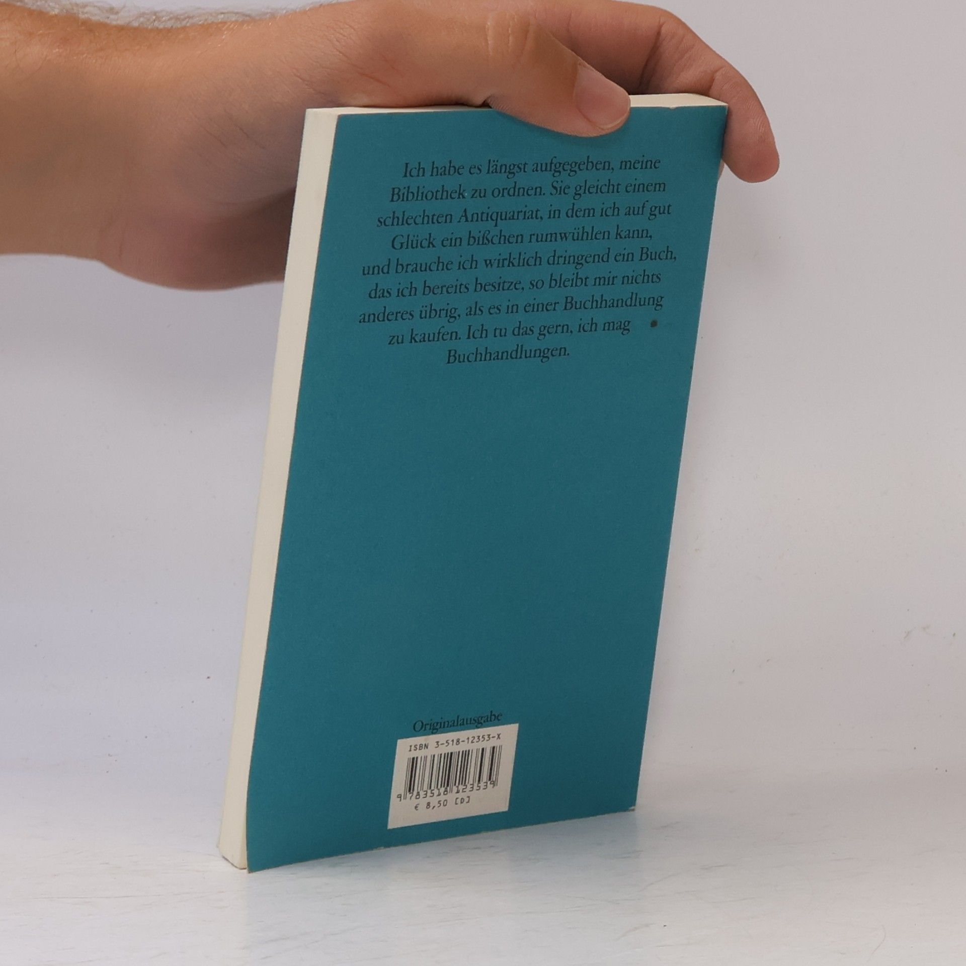 Peter Bichsel Das süße Gift der Buchstaben