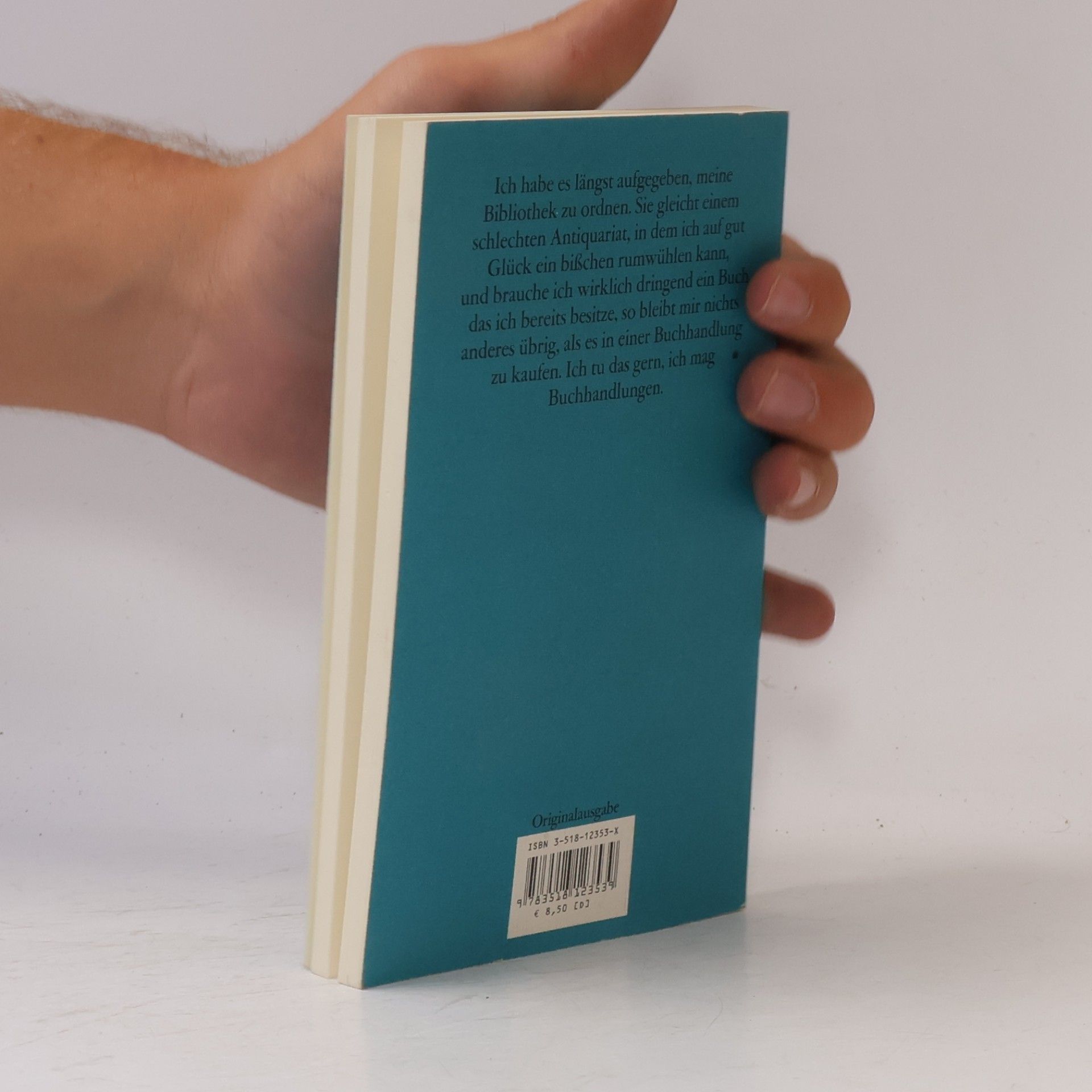 Peter Bichsel Das süße Gift der Buchstaben