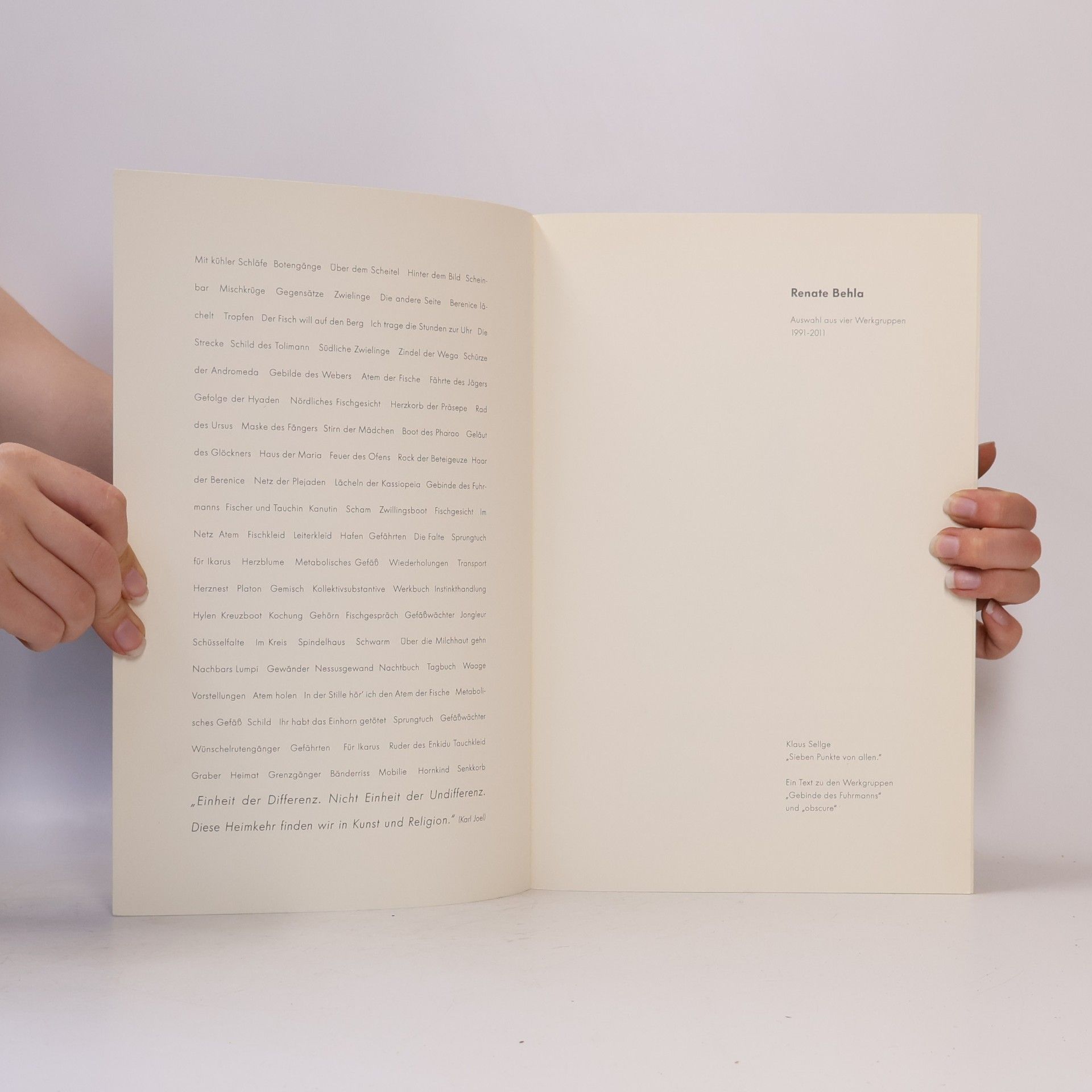 Renate Behla Einheit der Differenz