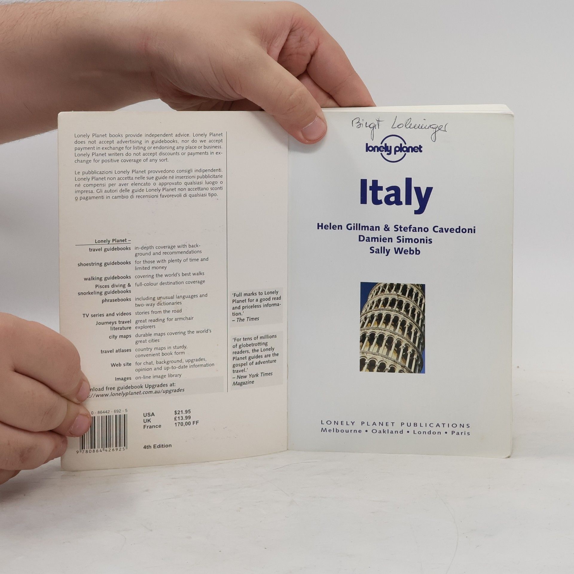 Stefano Cavedoni Lonely Planet: Italy