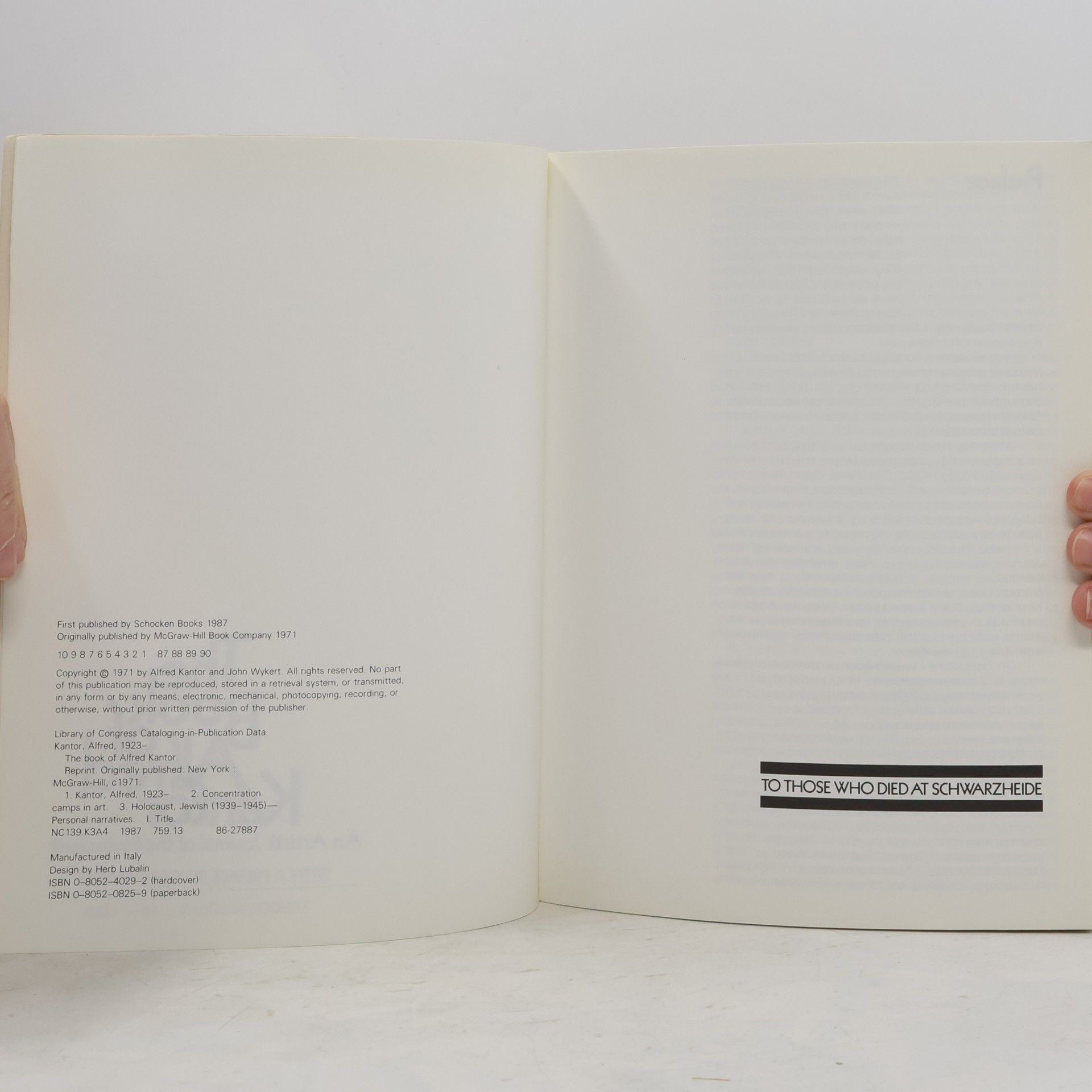 Alfred Kantor The Book of Alfred Kantor