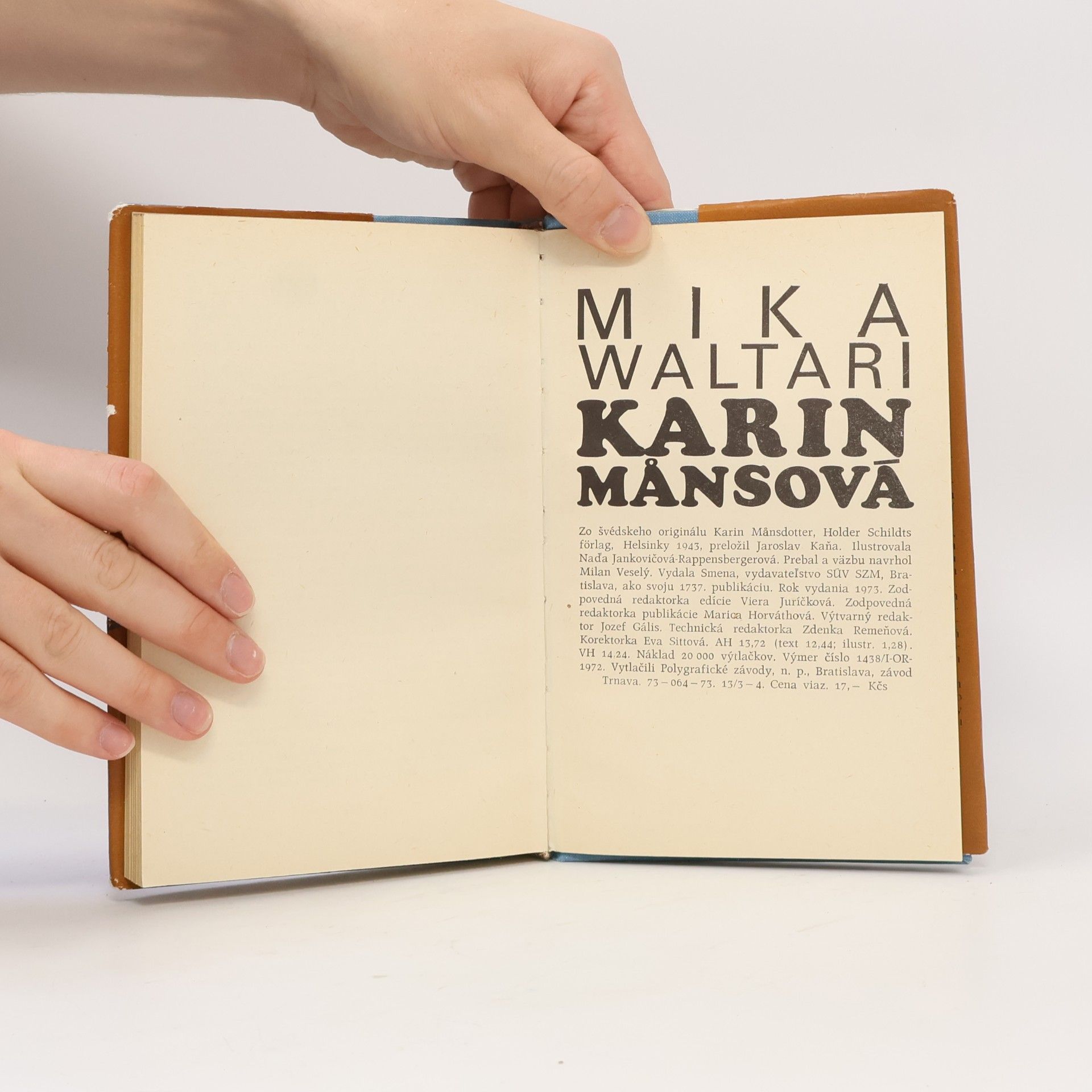 Mika Waltari Karin Mansová