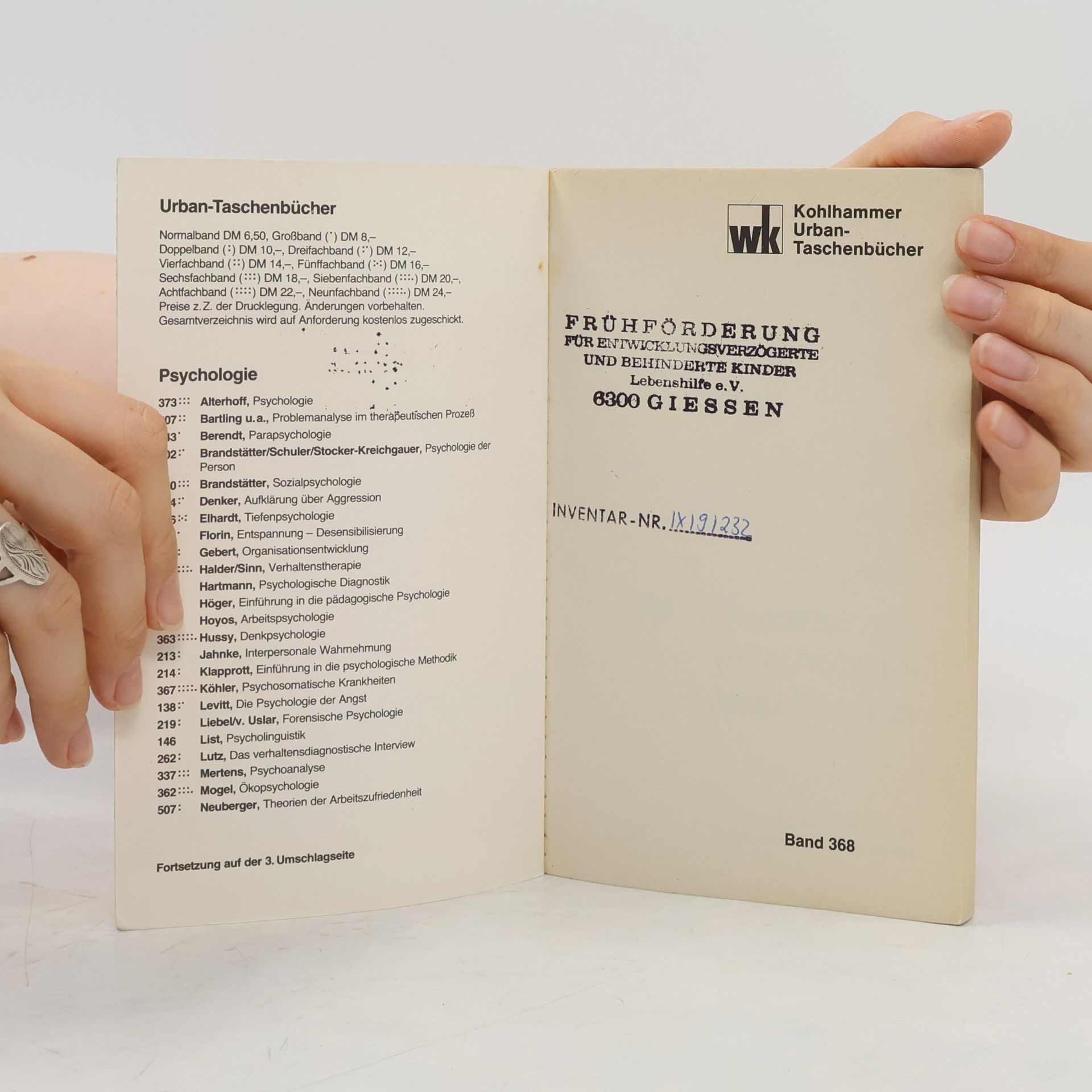 Franz Buggle Urban-Taschenbücher: Die Entwicklungspsychologie Jean Piagets