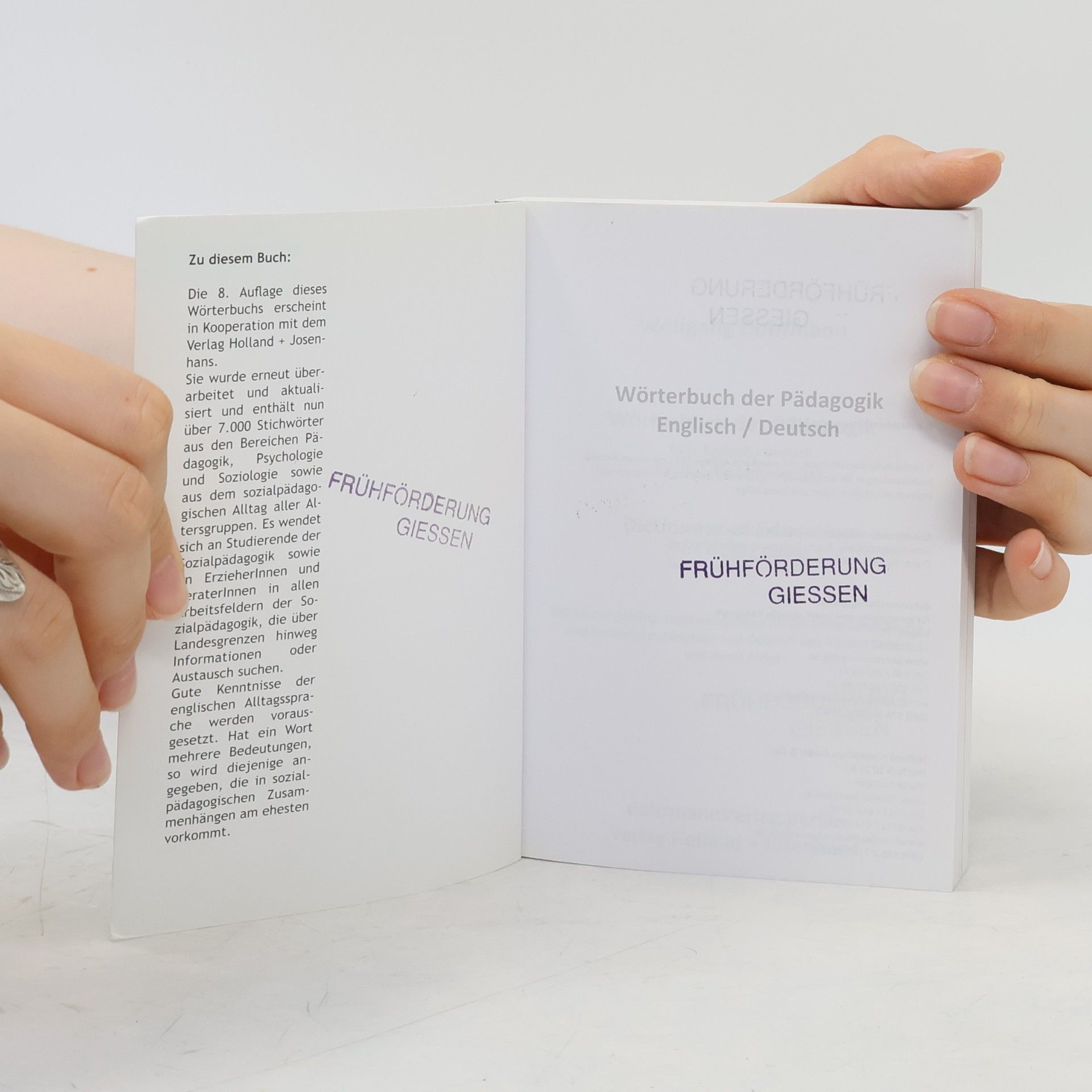 Wolfgang Dohrmann Wörterbuch der Pädagogik
