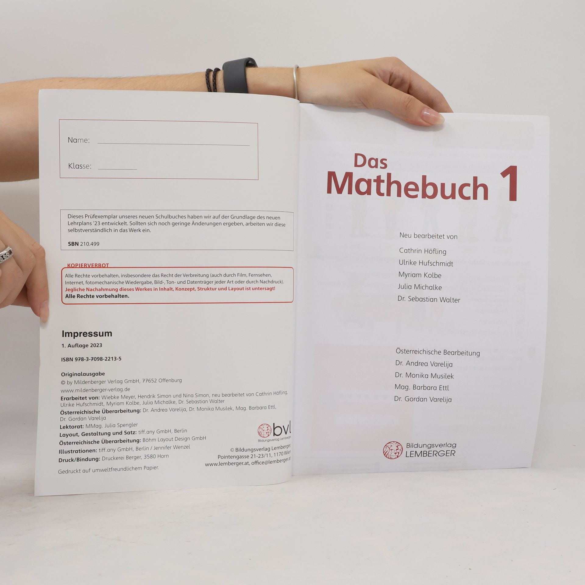 Andrea Varelija Das Mathebuch 1