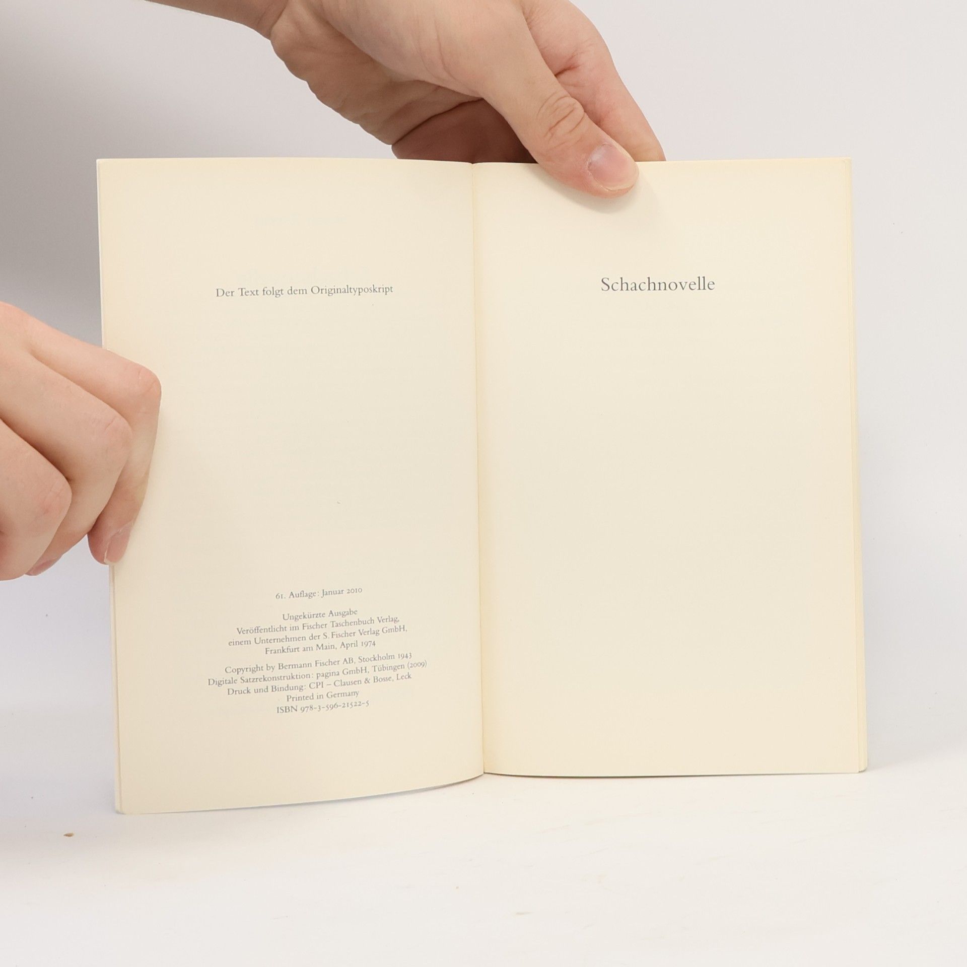 Stefan Zweig Schachnovelle