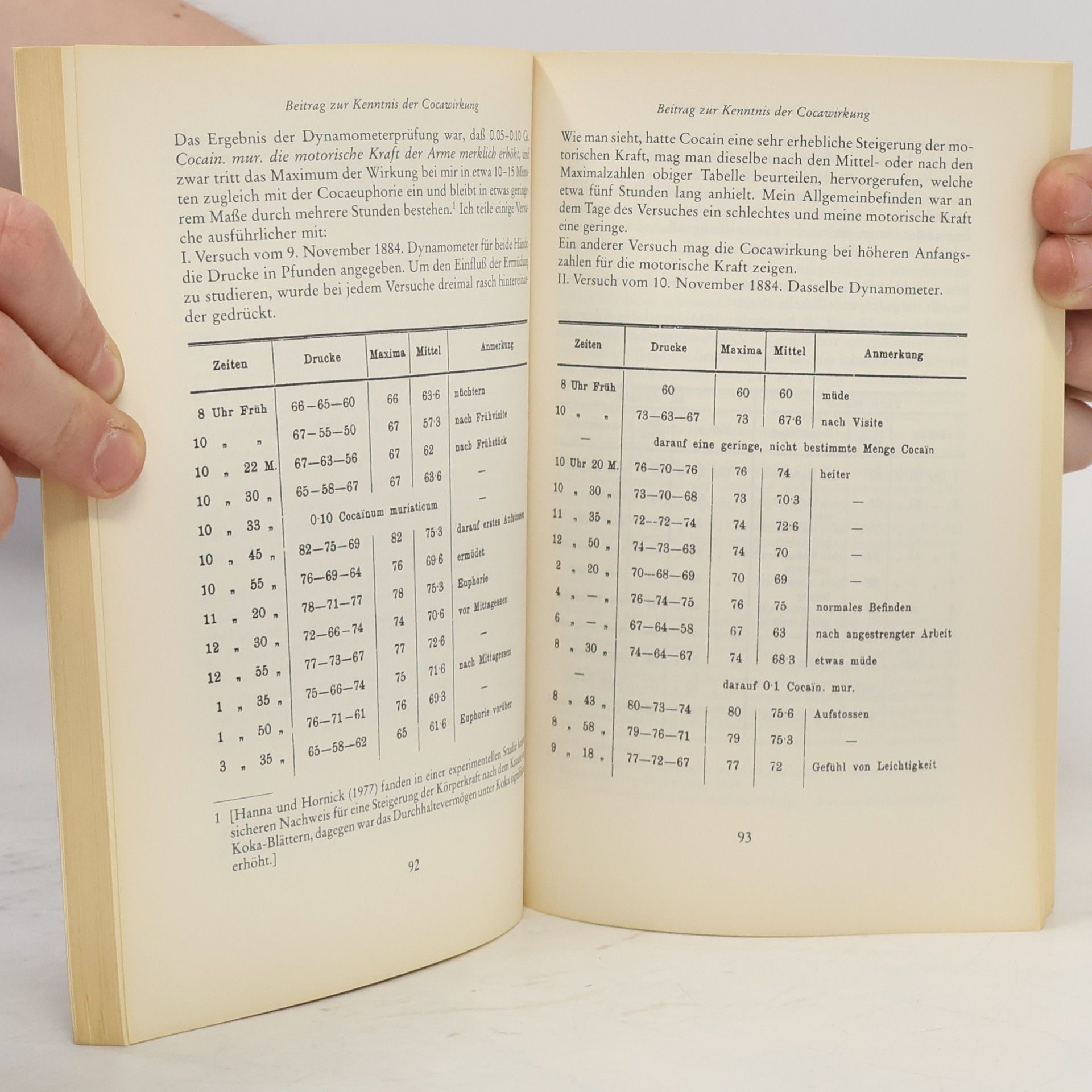 Sigmund Freud Schriften über Kokain