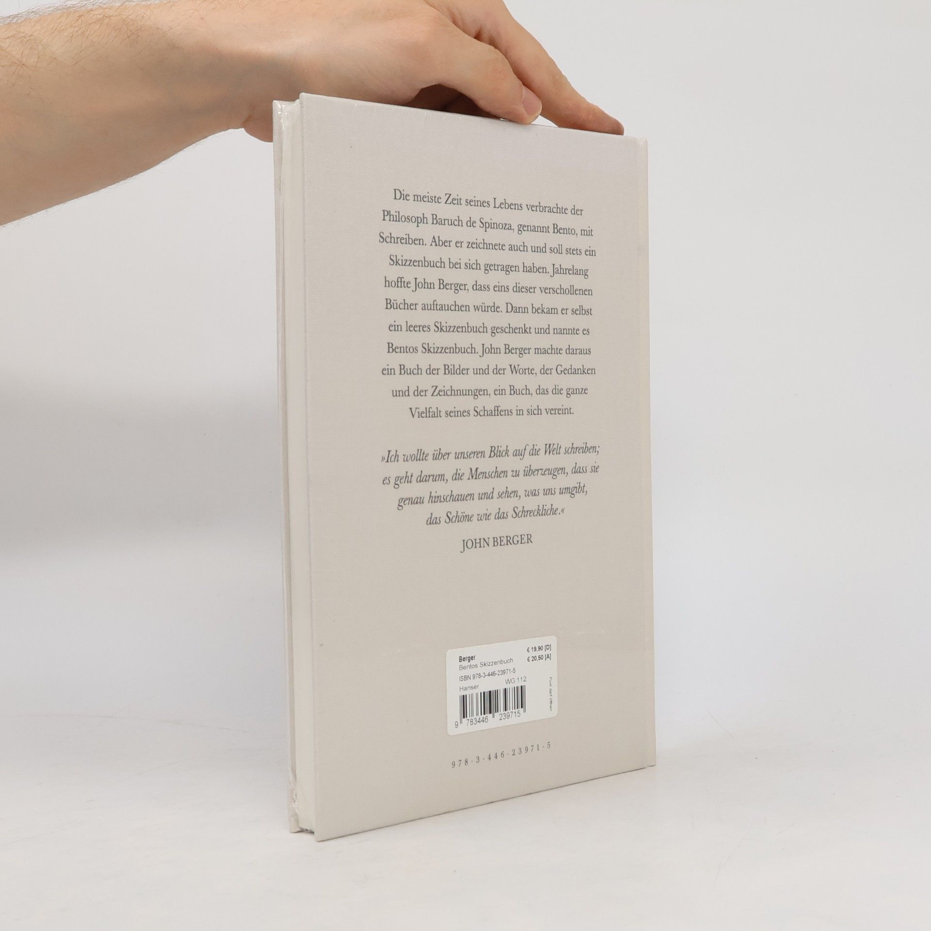 John Berger Bentos Skizzenbuch