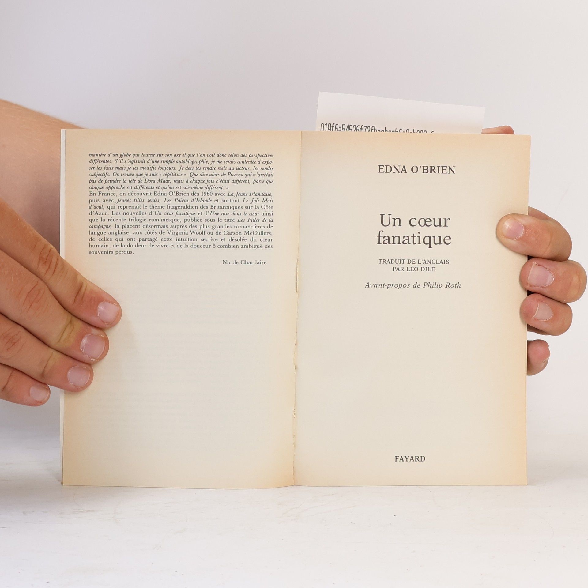 Edna O'Brien Un cœur fanatique