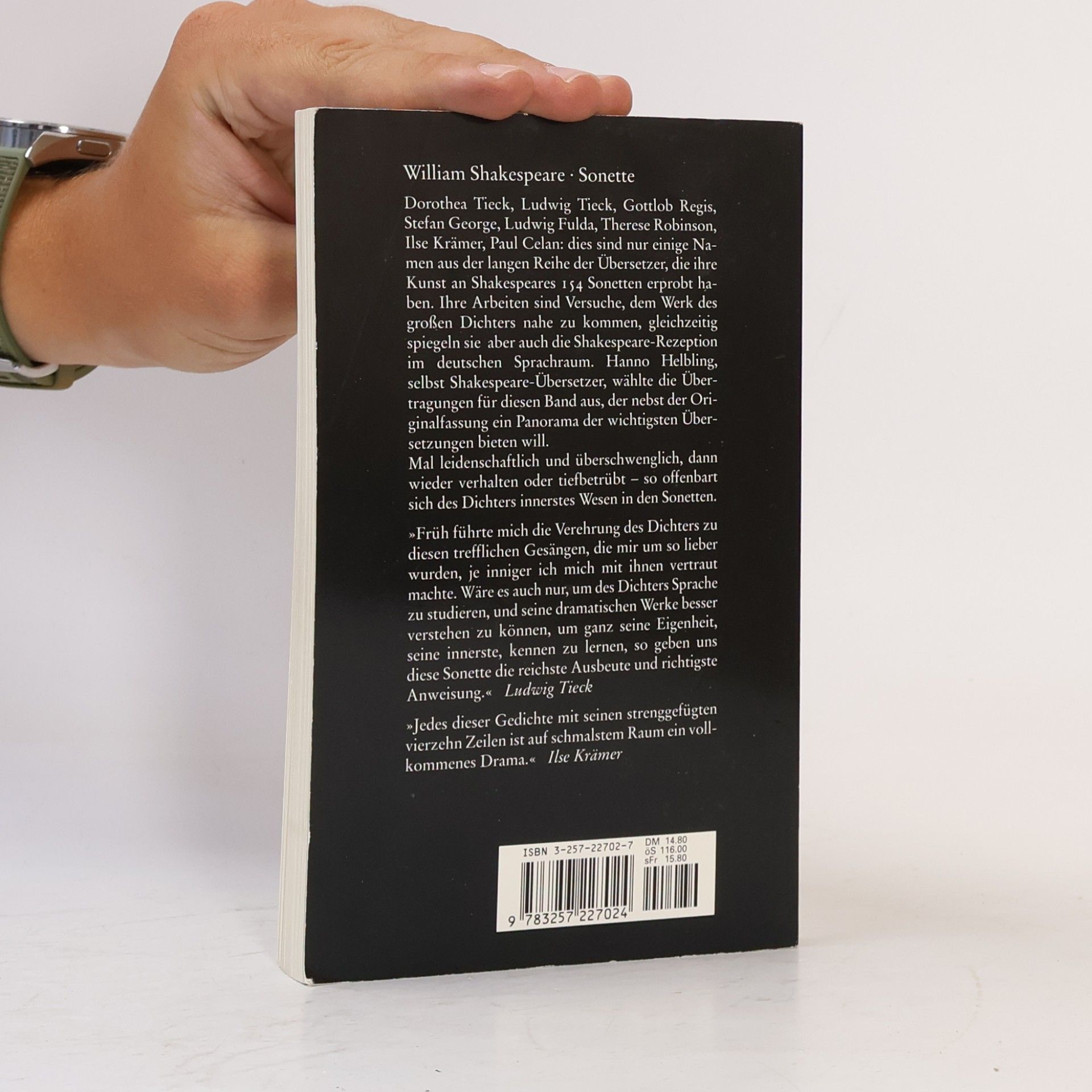 William Shakespeare Sonette. Englisch und deutsch