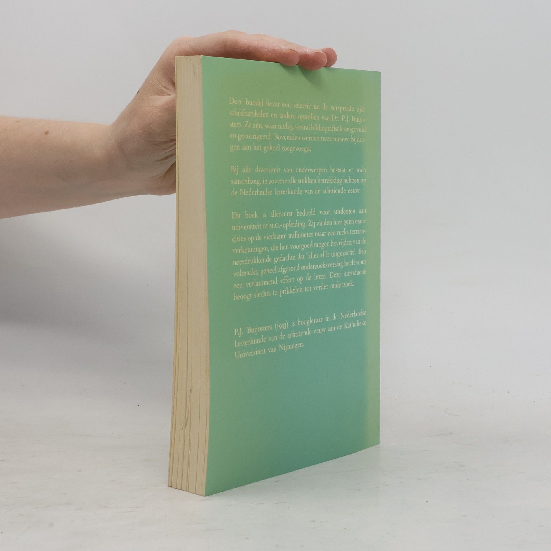 Petrus Jacobus Buijnsters Nederlandse Literatuur in de Achttiende Eeuw