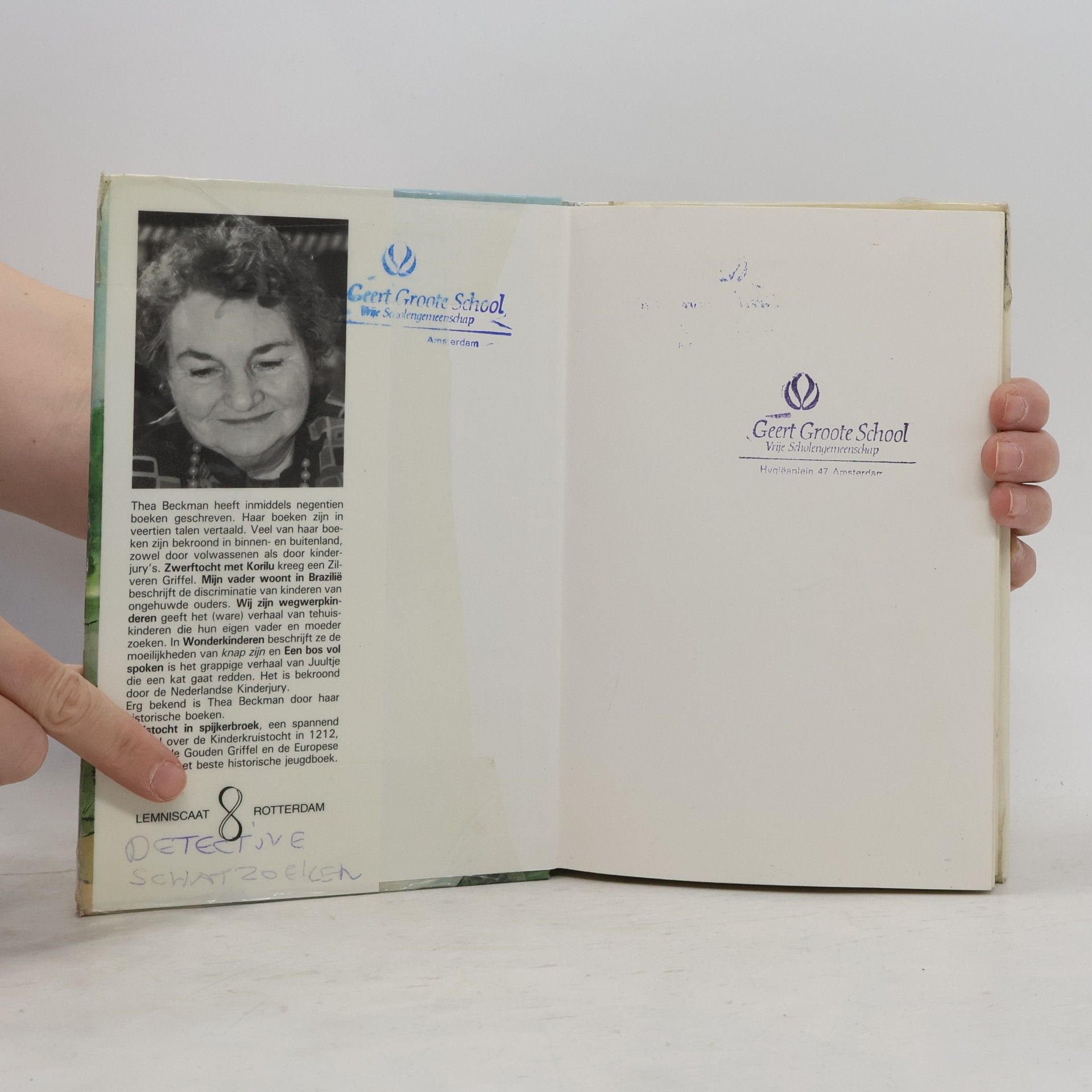 Thea Beckman De verloren schat, 9e dr.
