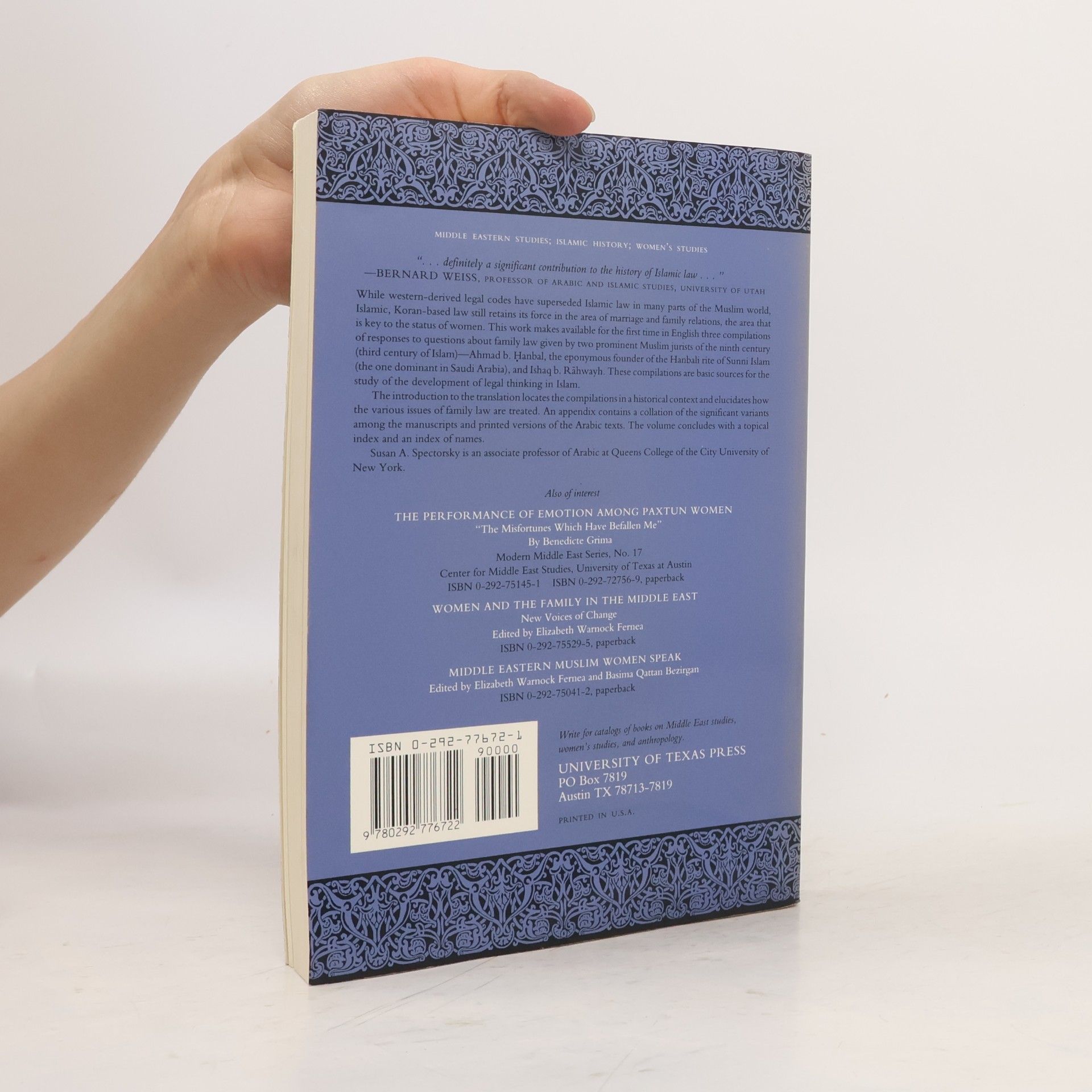 Ahmad ibn Muhammad Ibn Hanbal Chapters on Marriage and Divorce
