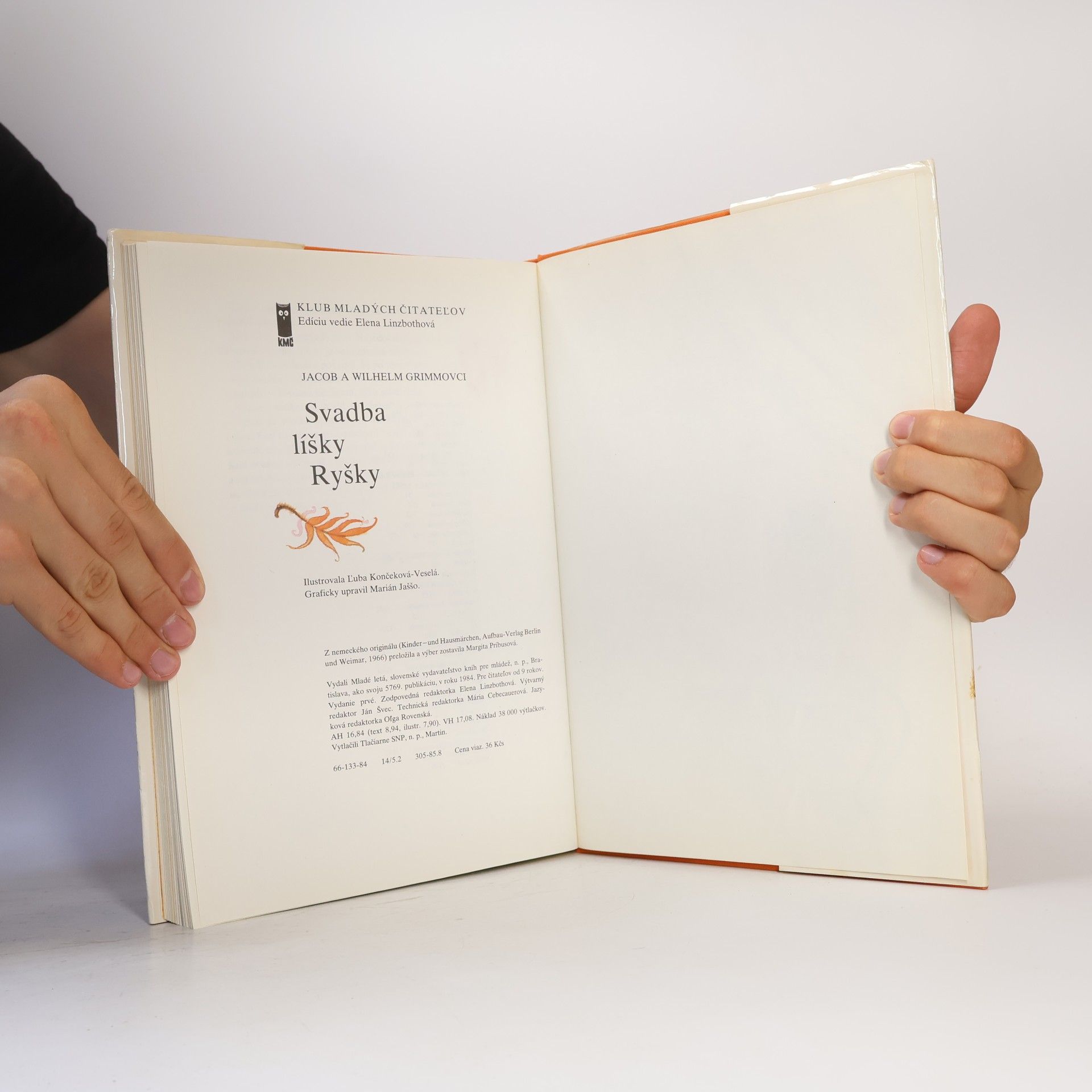 Jacob Grimm Svadba líšky Ryšky