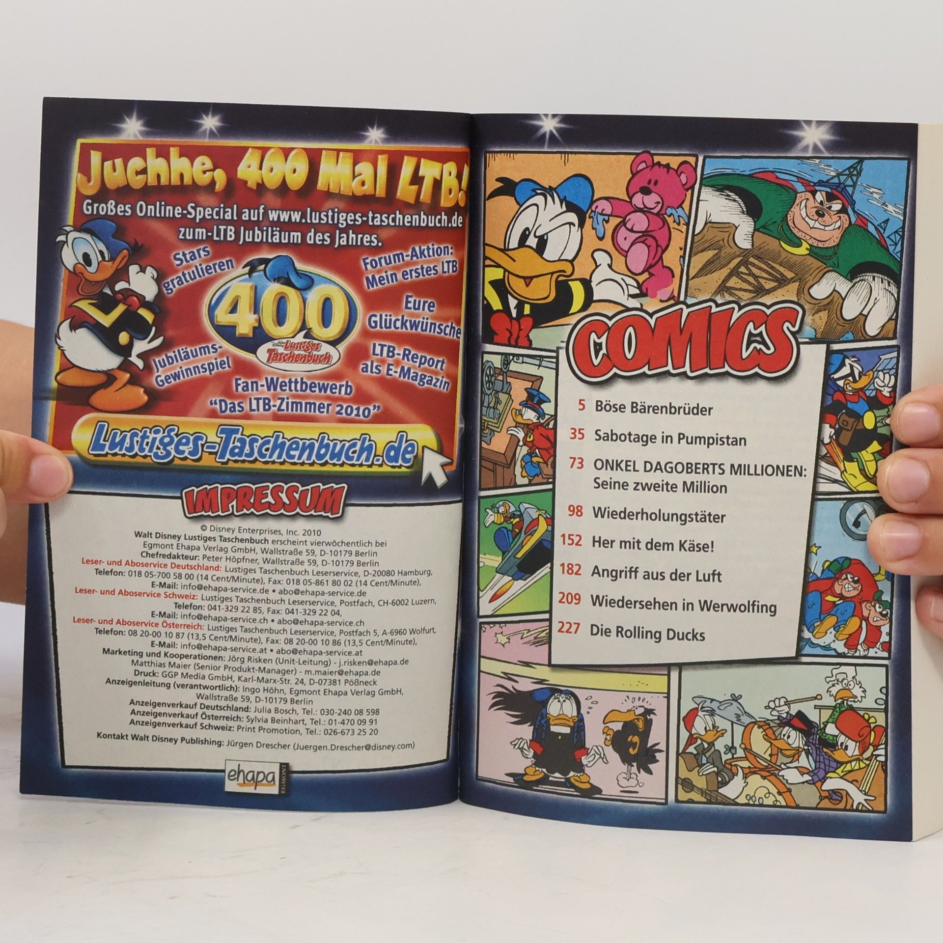 Walt Disney Lustiges Taschenbuch 400. Jubiläumsausgabe