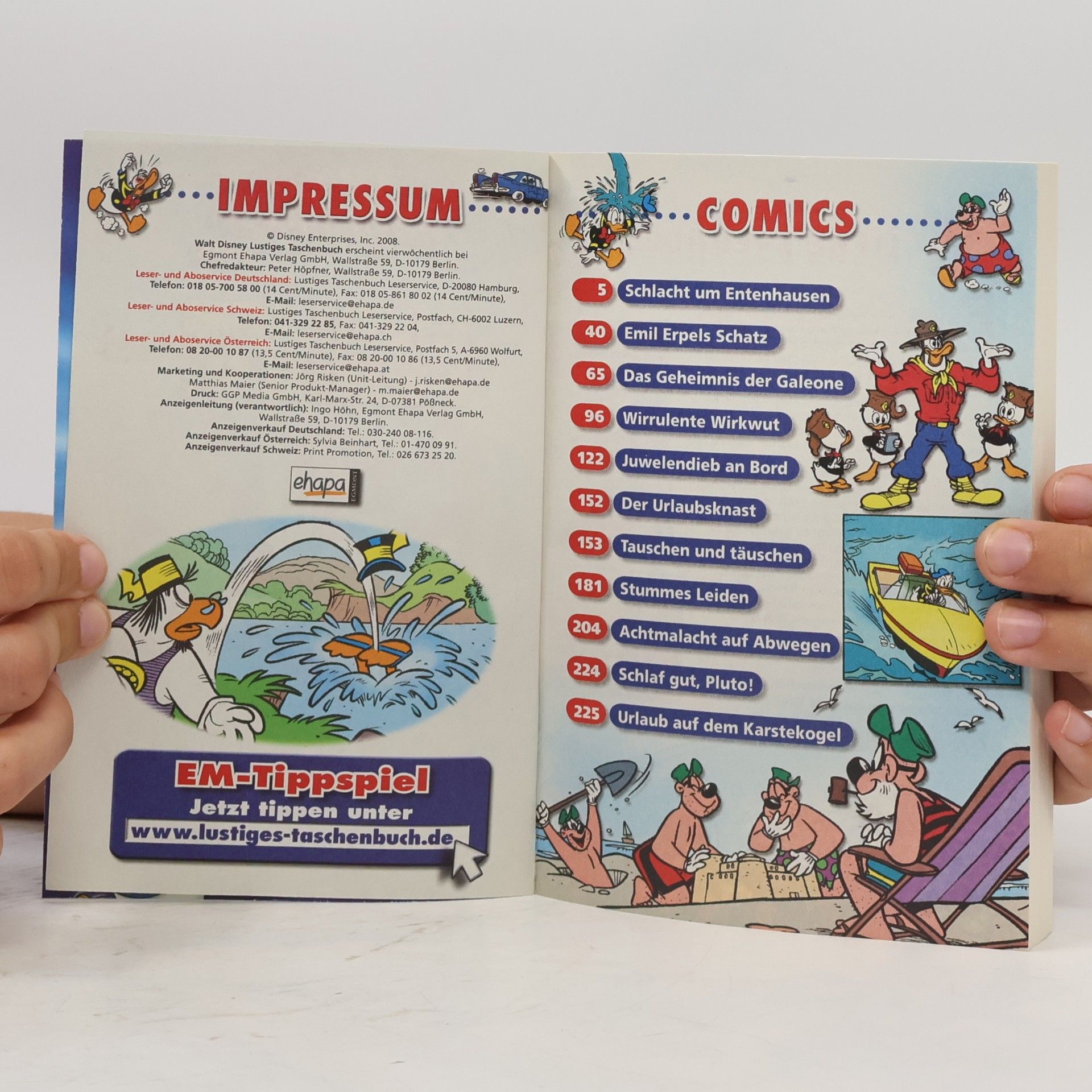 Walt Disney Lustiges Taschenbuch 378. Endlich Ferien!