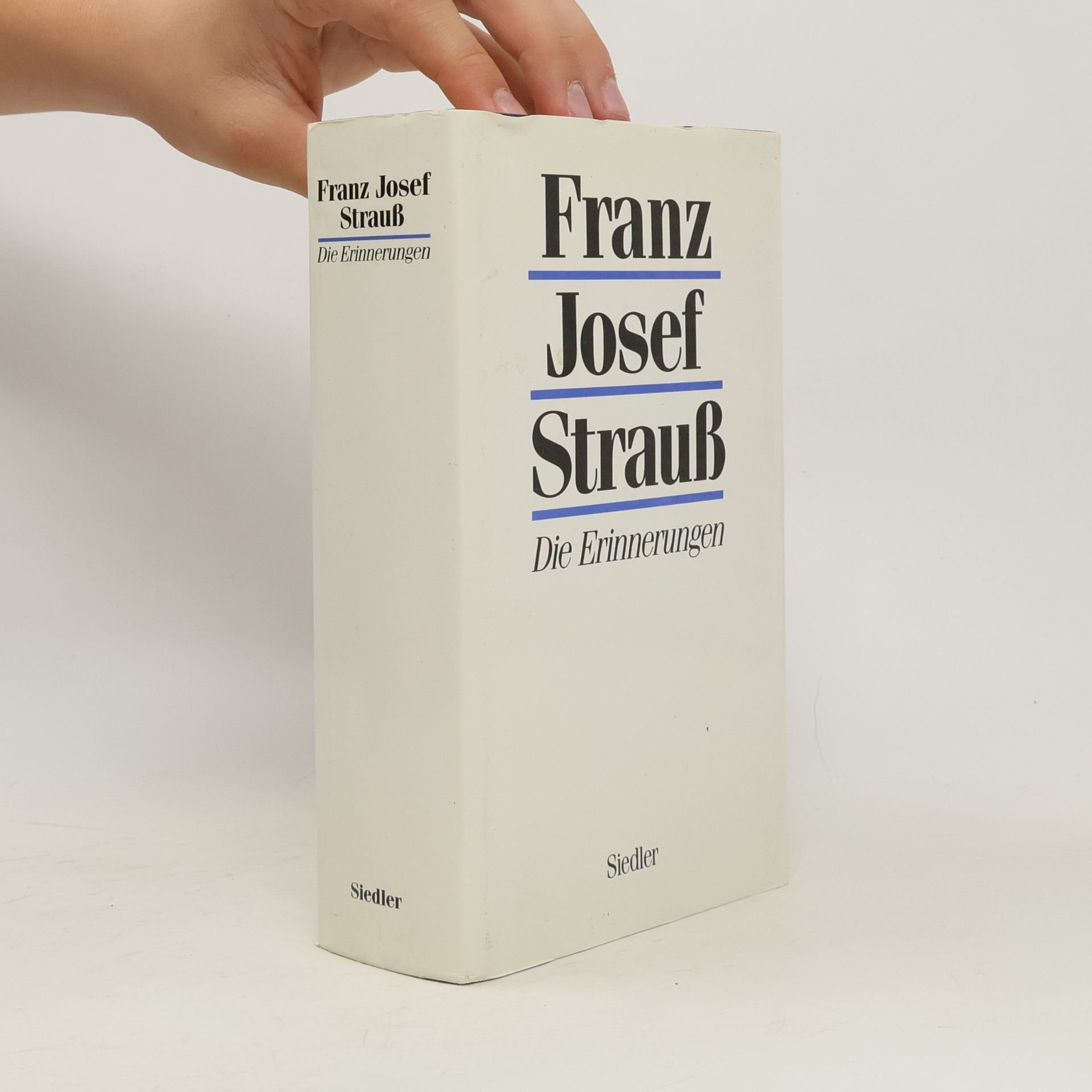 Franz Josef Strauß Die Erinnerungen