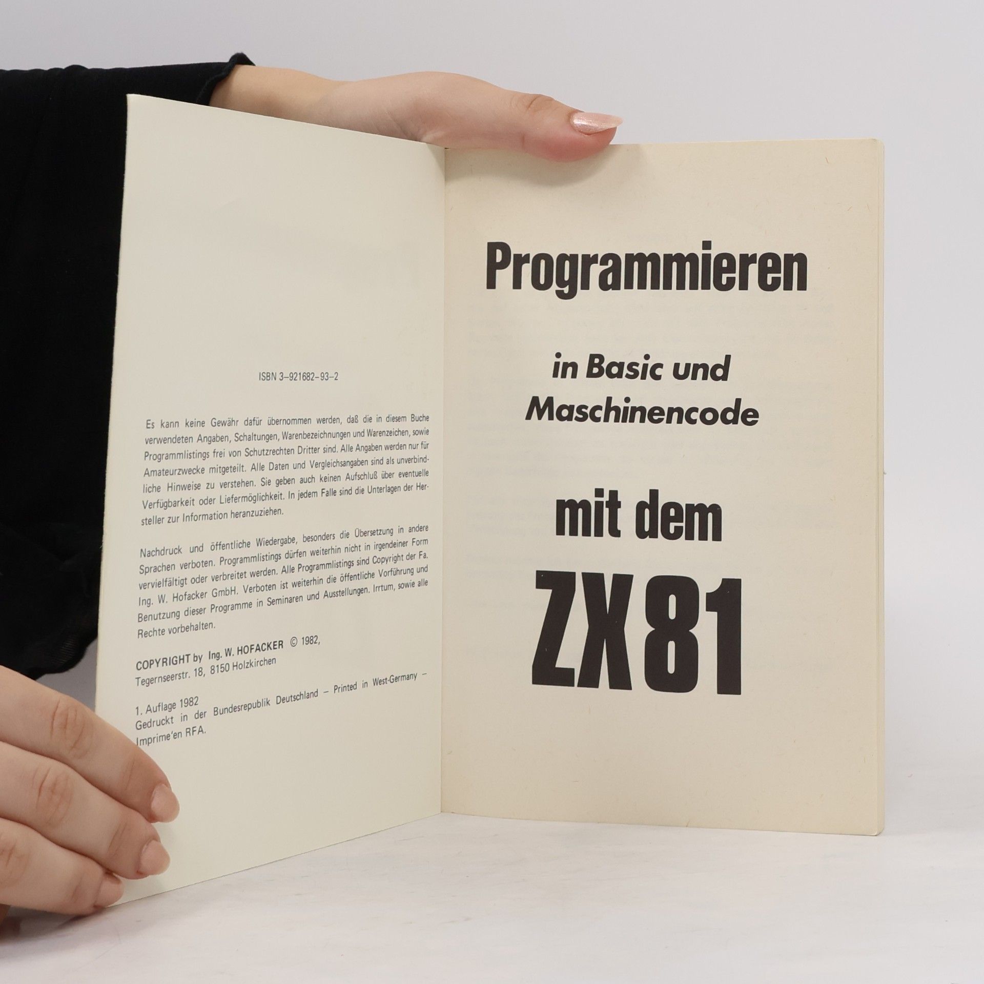 Ekkehard Flögel Programmieren in Basic und Maschinencode mit dem ZX 81
