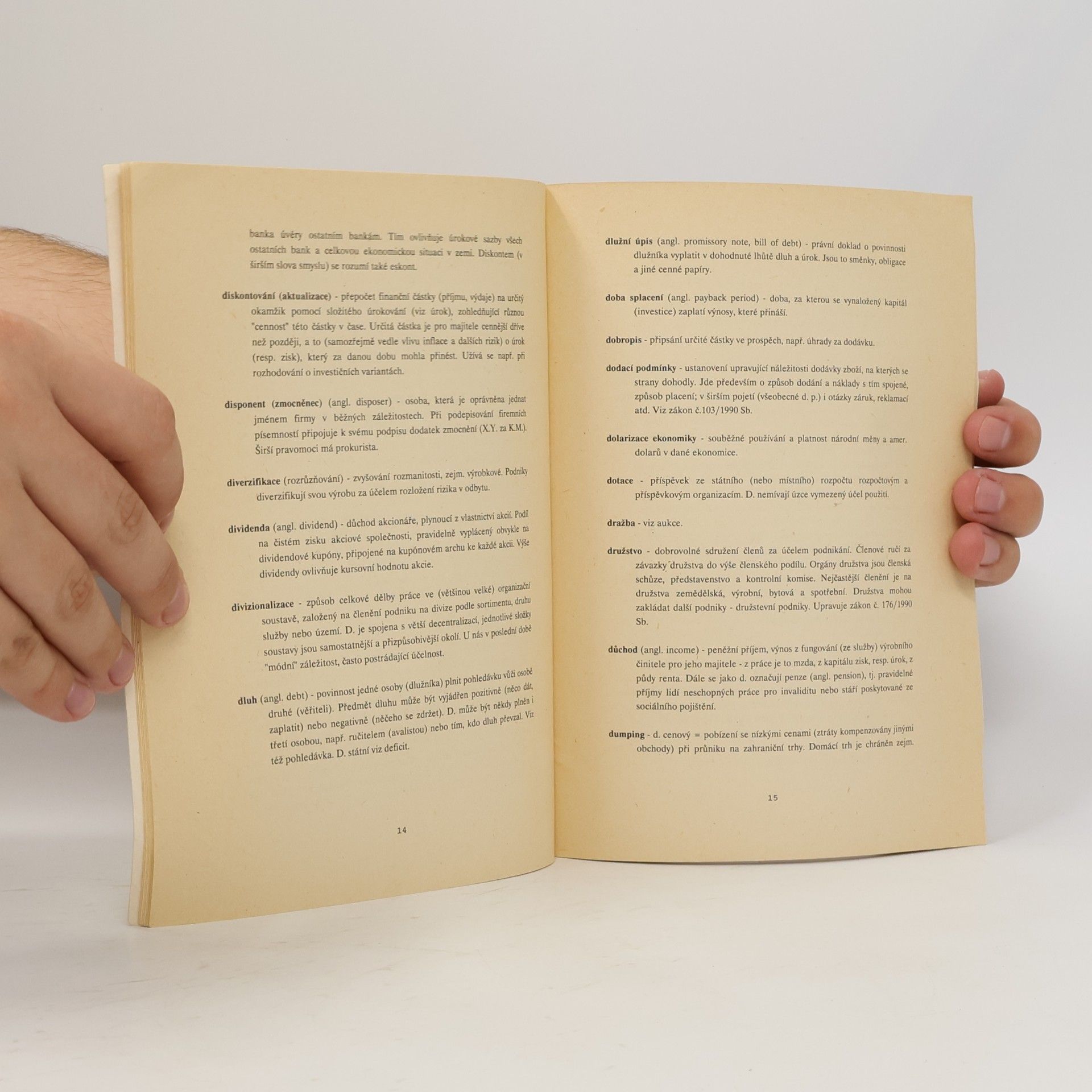 Jiří Klečka Stručný slovník tržní ekonomiky
