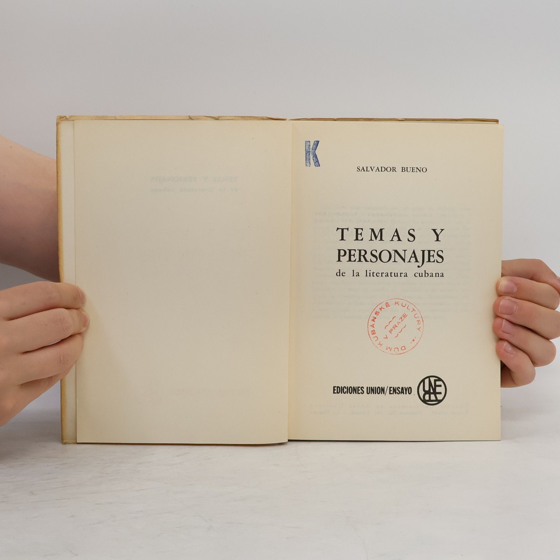 Salvador Bueno Temas y personajes : de la literatura cubana