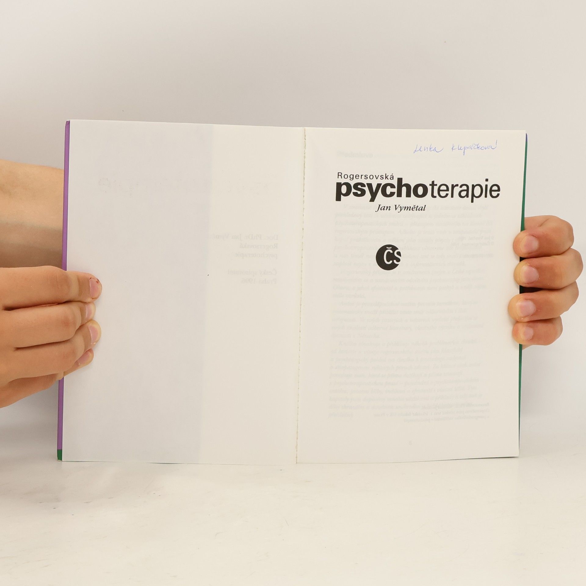 Jan Vymětal Rogersovská psychoterapie