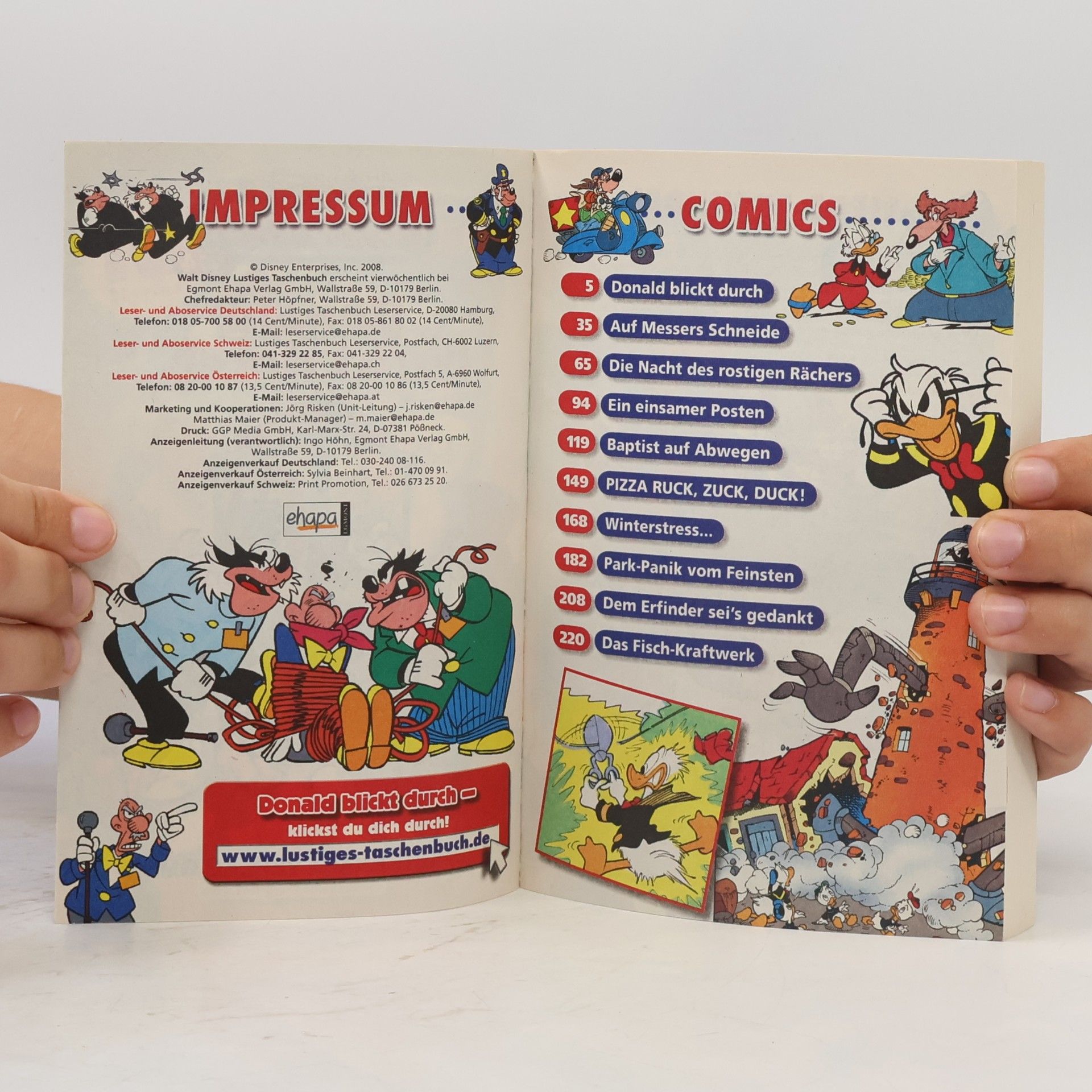 Walt Disney Lustiges Taschenbuch 374. Donald blickt durch