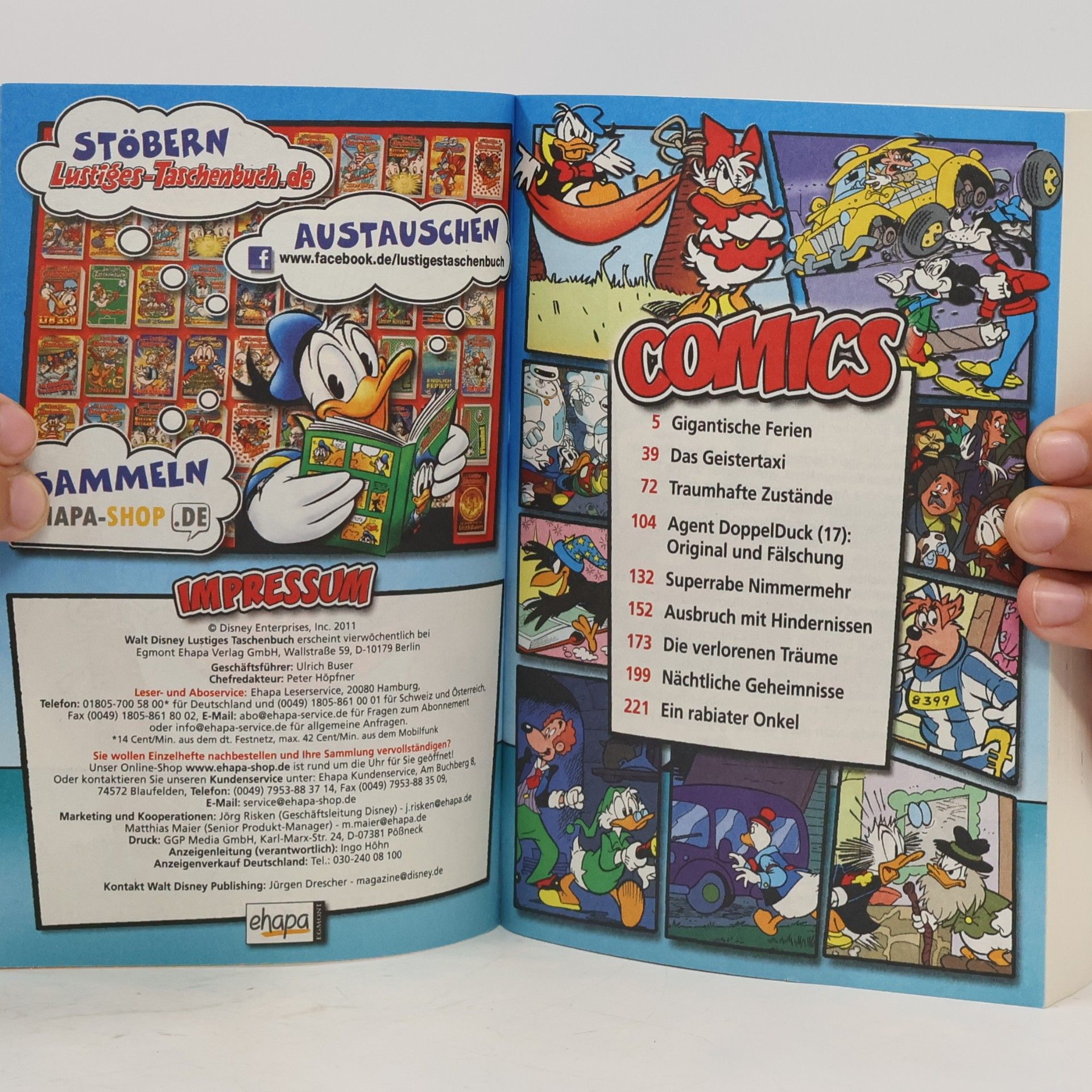 Walt Disney Lustiges Taschenbuch 418. ...Ferien!