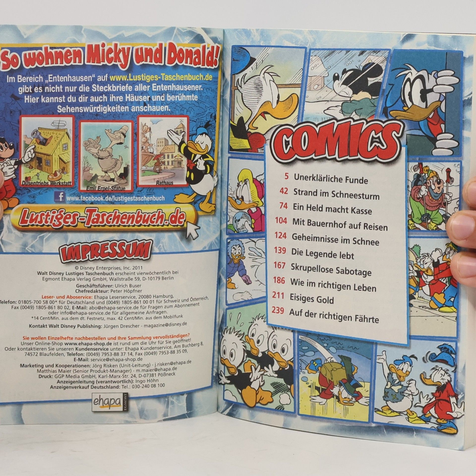 Walt Disney Lustiges Taschenbuch 411. Entenhausen Eiskalt!