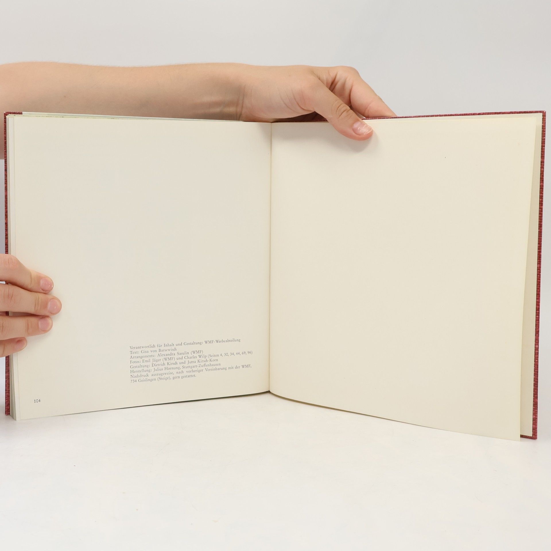 Various authors Brevier vom schön gedeckten Tisch