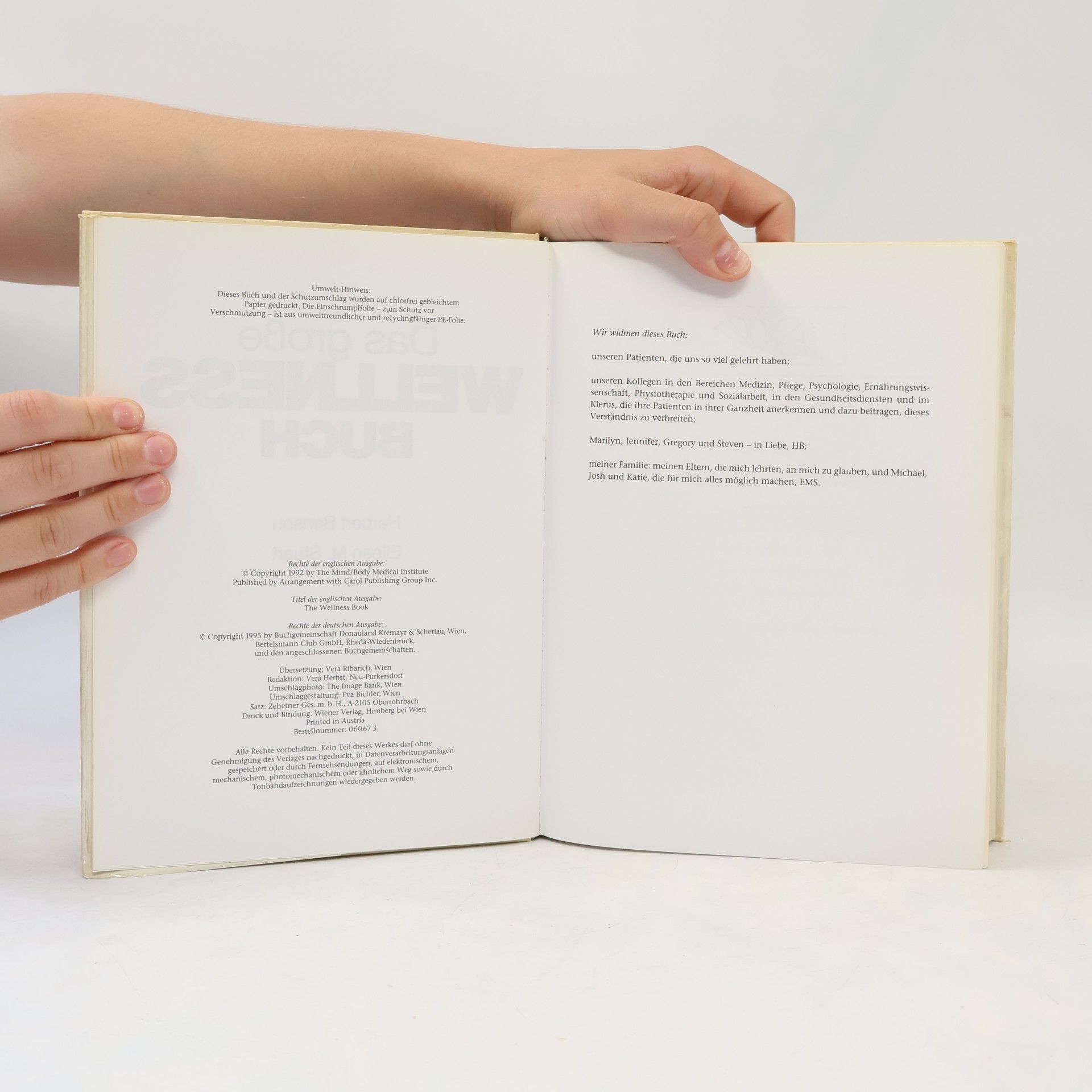Herbert Benson Das große Wellness Buch