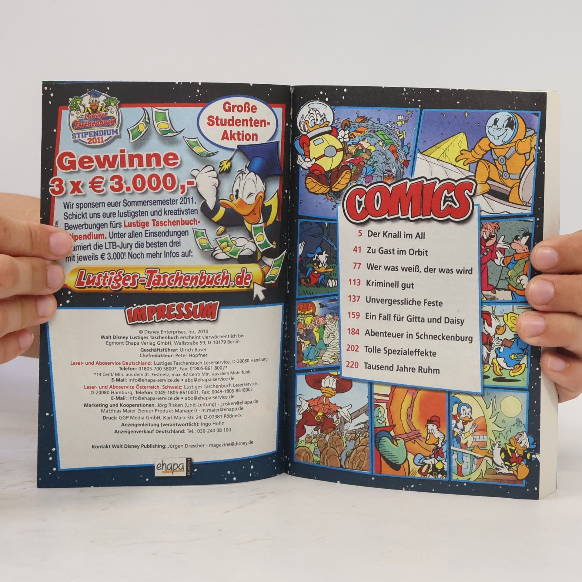 Walt Disney Lustiges Taschenbuch 409. Der Knall im All