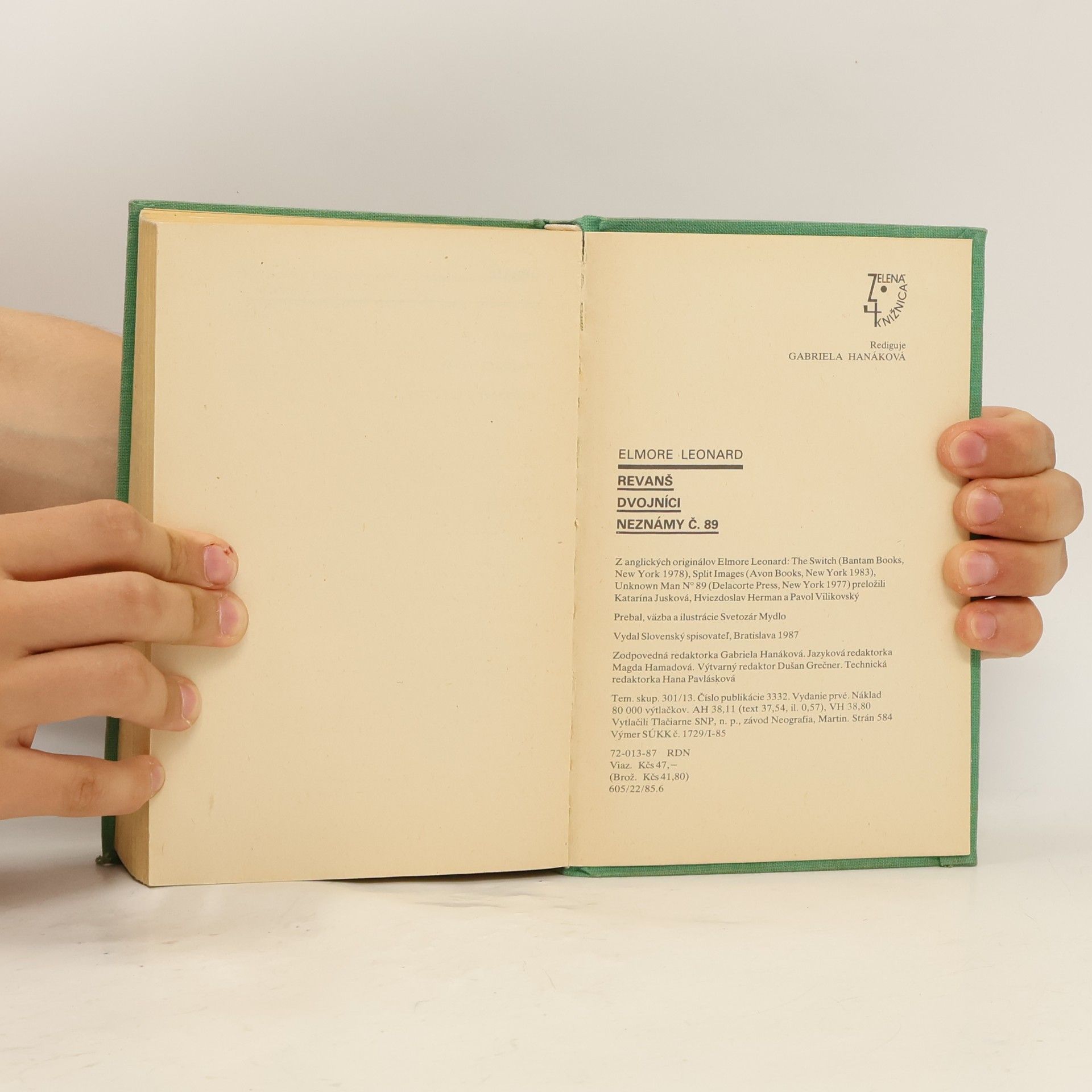 Elmore Leonard Revanš. Dvojníci. Neznámy č. 89