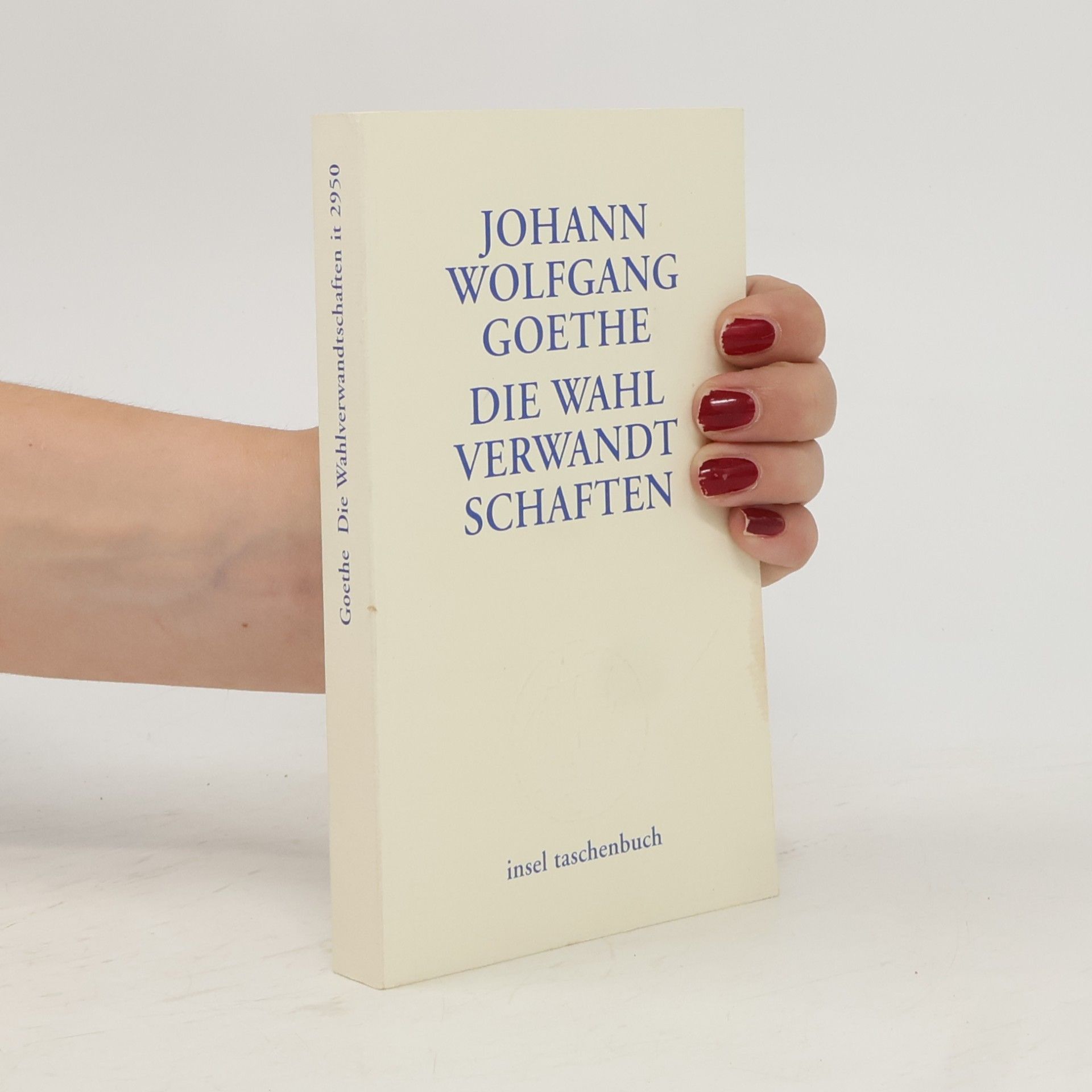 Johann Wolfgang von Goethe Insel Taschenbuch - 2950: Die Wahlverwandtschaften