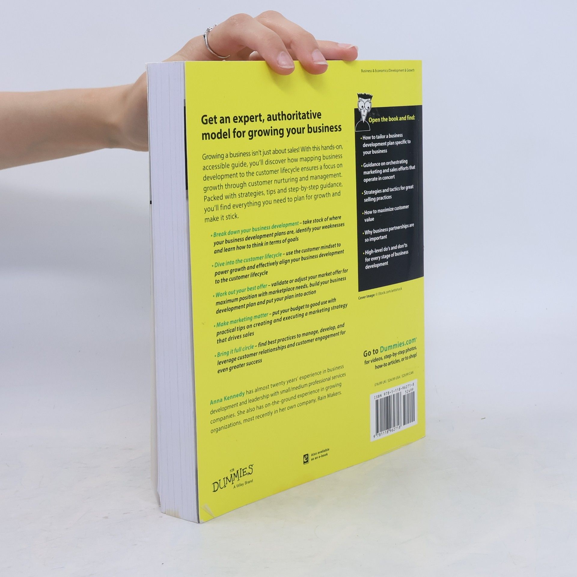 Anna Kennedy Winner Business Development For Dummies