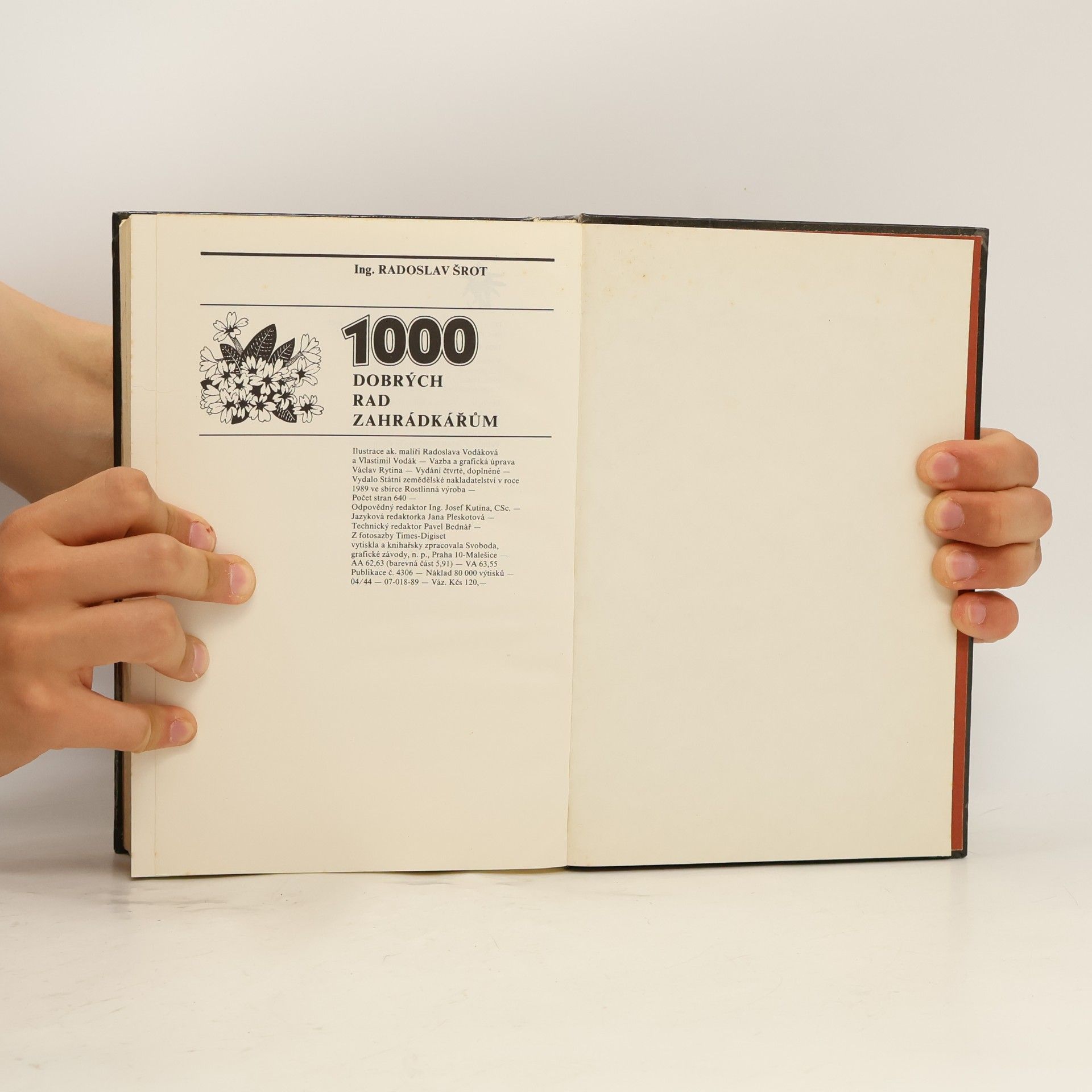 Radoslav Šrot 1000 dobrých rad zahrádkářům