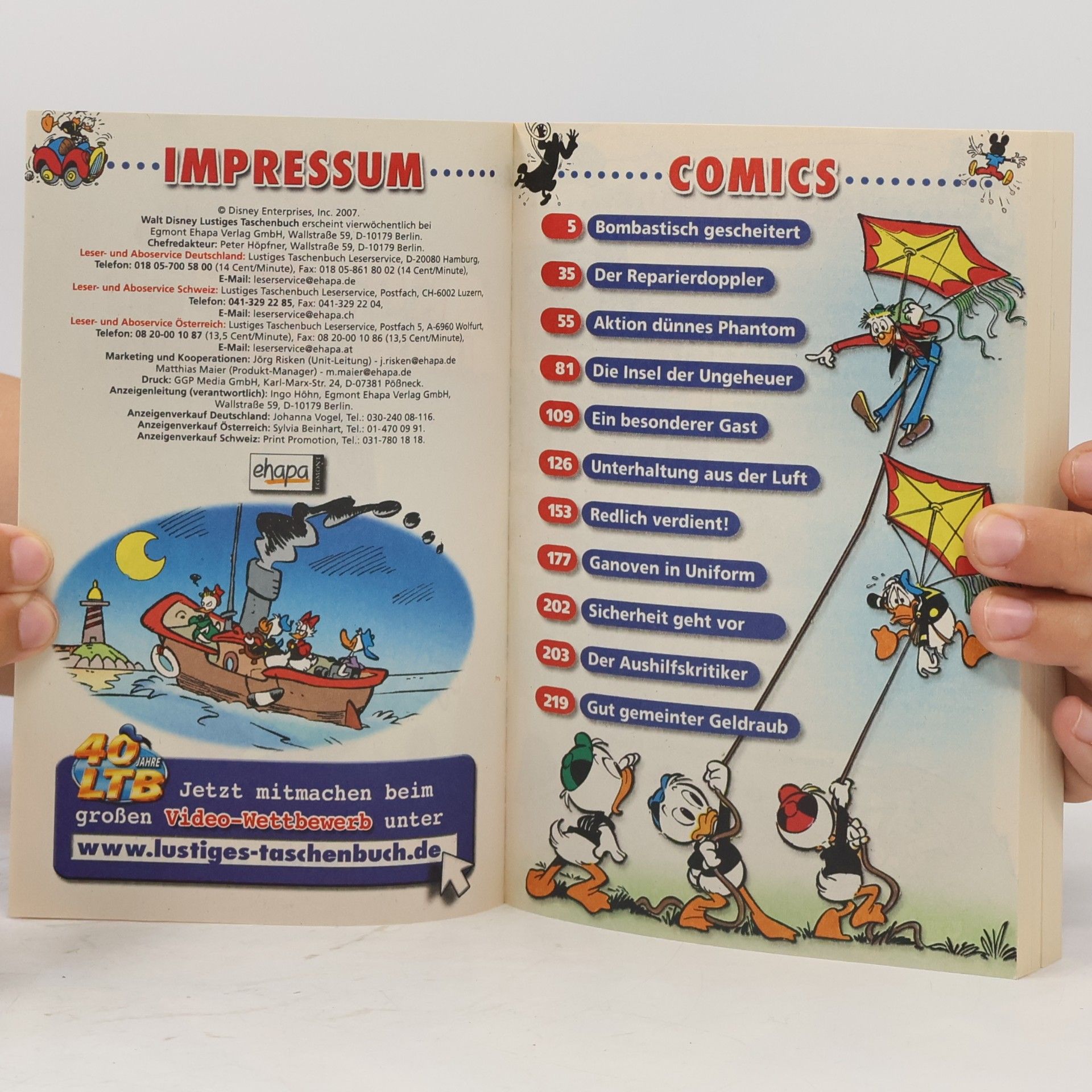 Walt Disney Lustiges Taschenbuch 367. Kopfüber in den Sommer