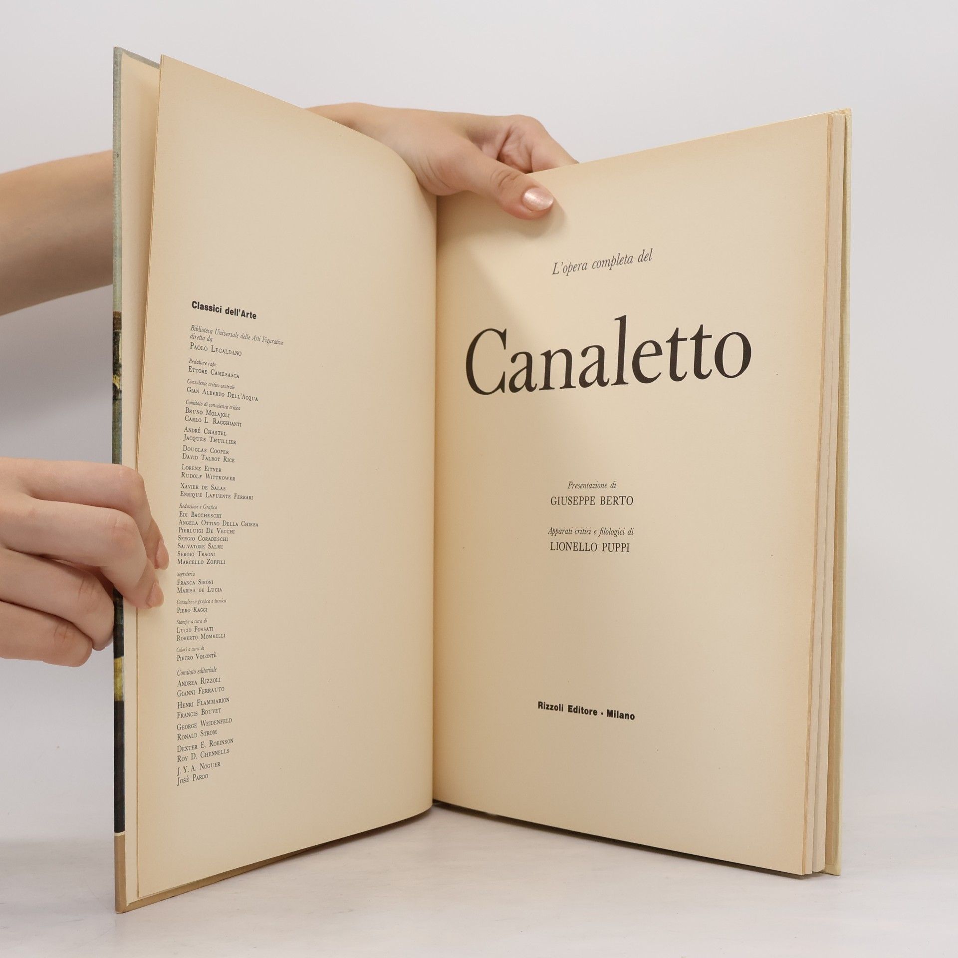 Giuseppe Berto L'opera completa del canaletto