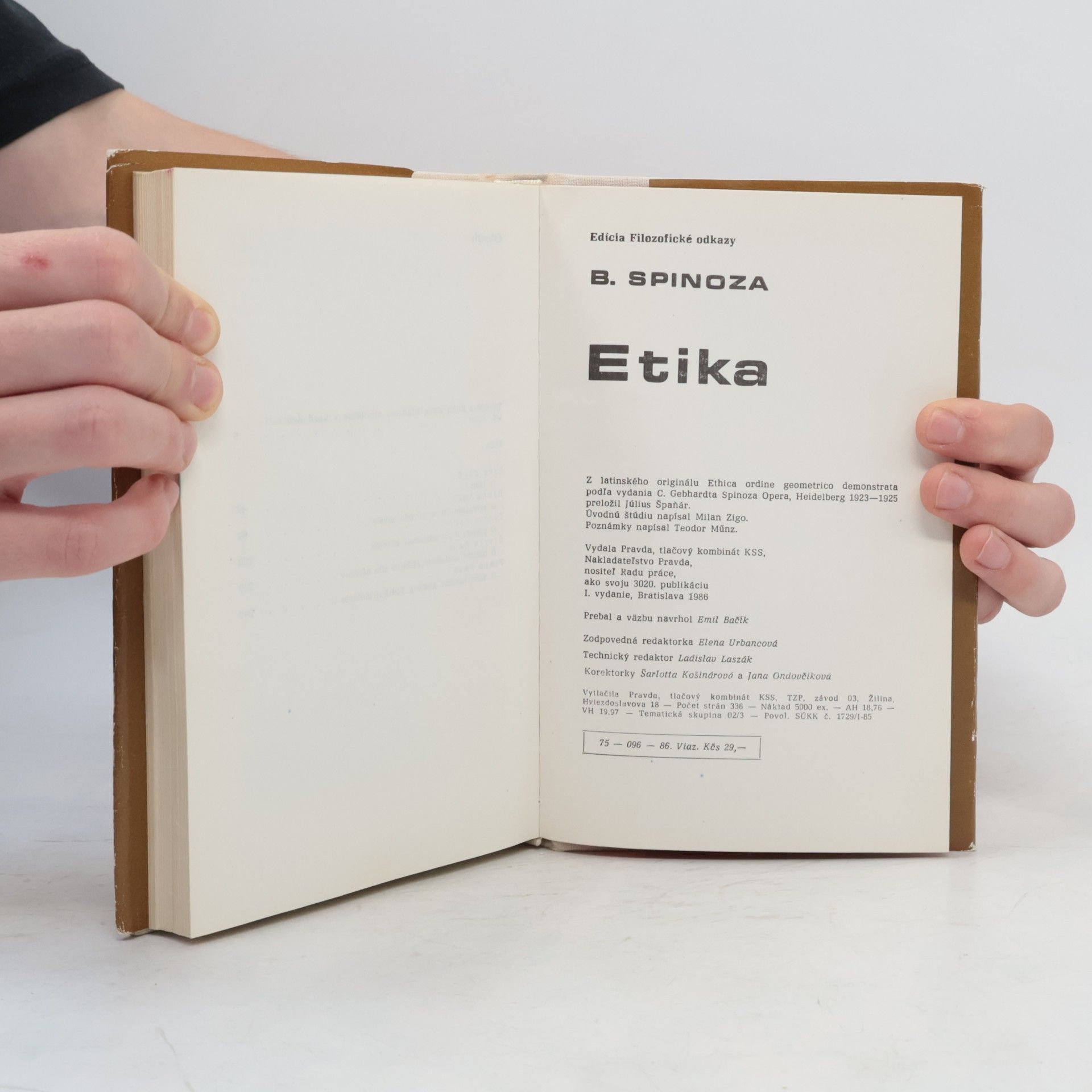 Benedikt Spinoza Etika