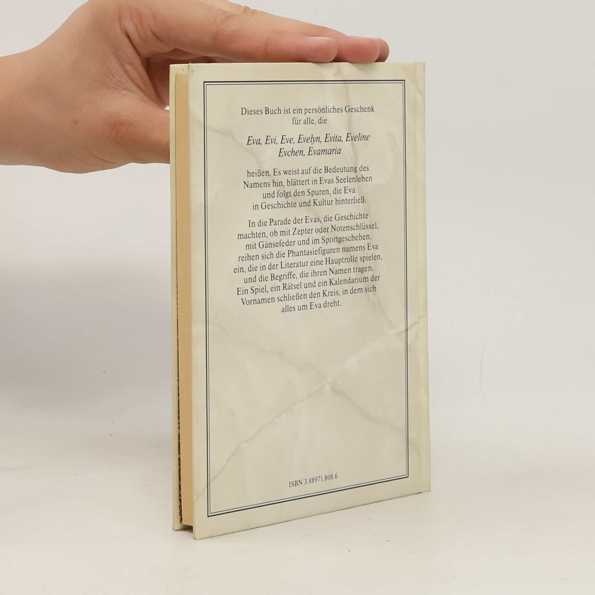 Das persönliche Buch für Eva