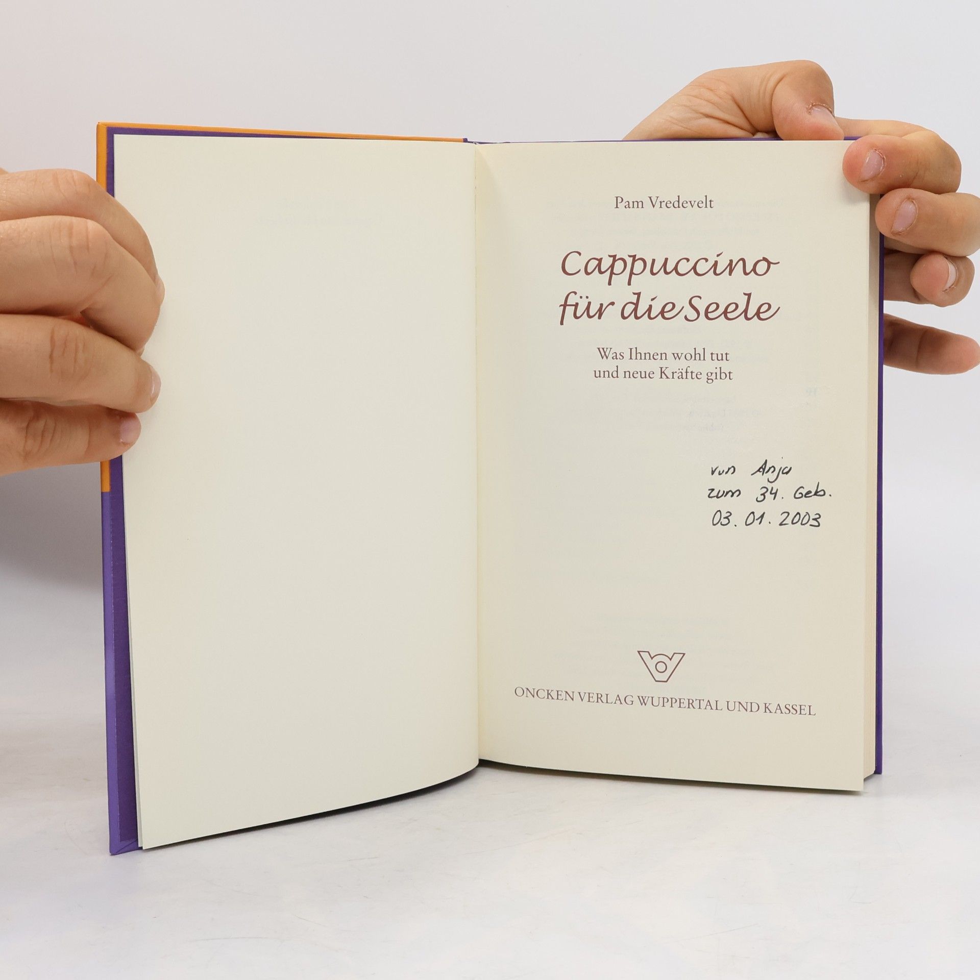 Pam Vredevelt Cappuccino für die Seele
