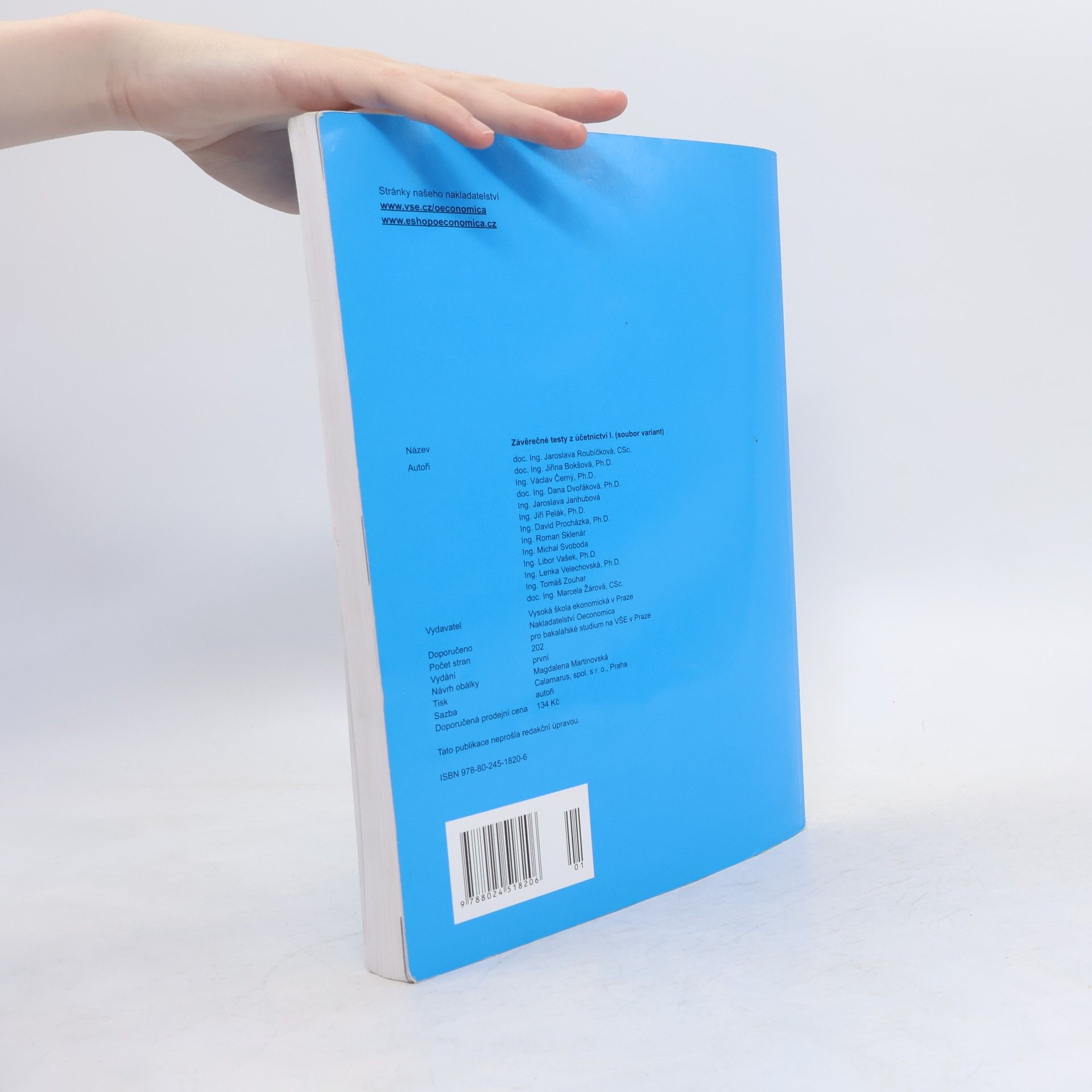 Collectif d'auteurs Závěrečné testy z účetnictví I. : (soubor variant)