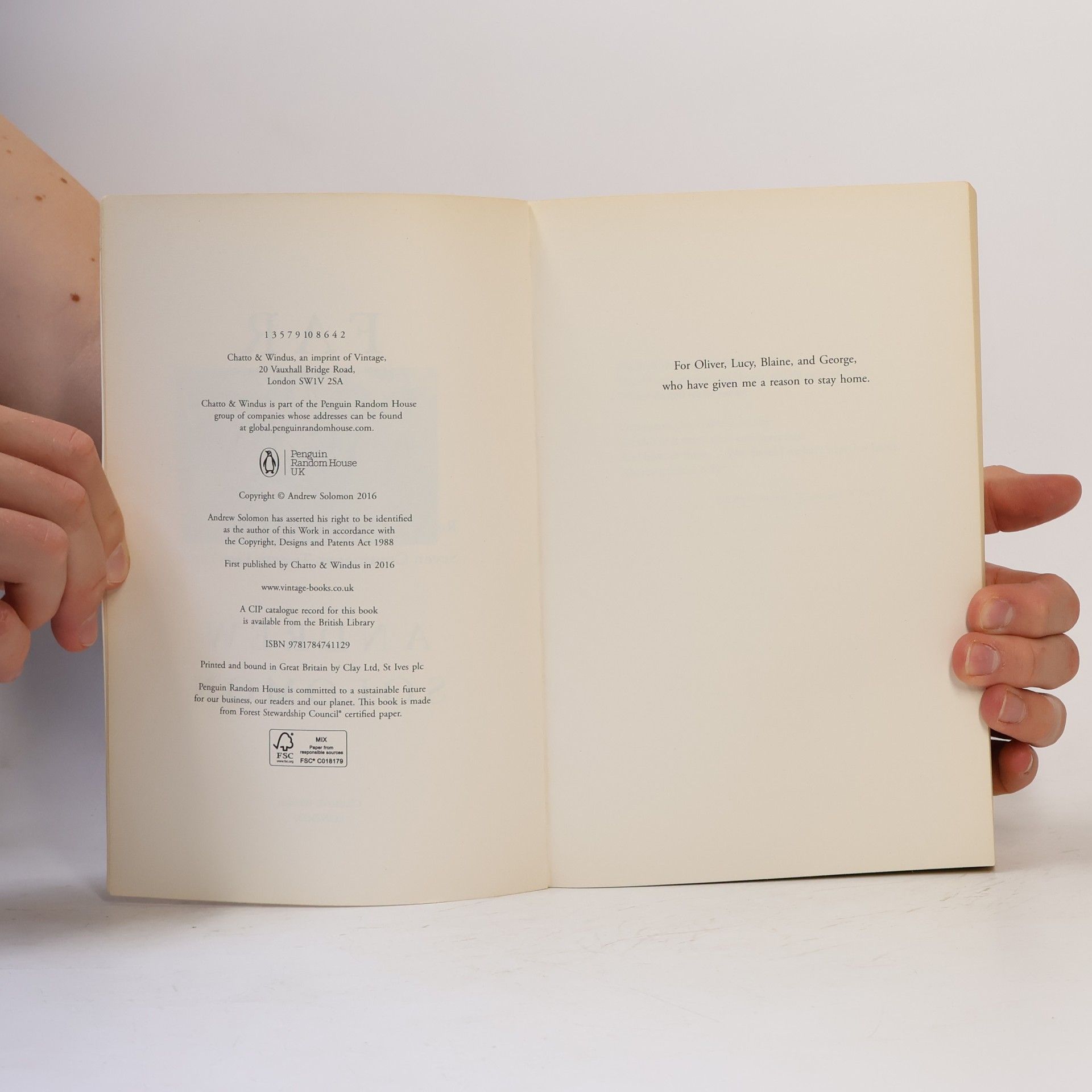 Andrew Solomon Far and Away