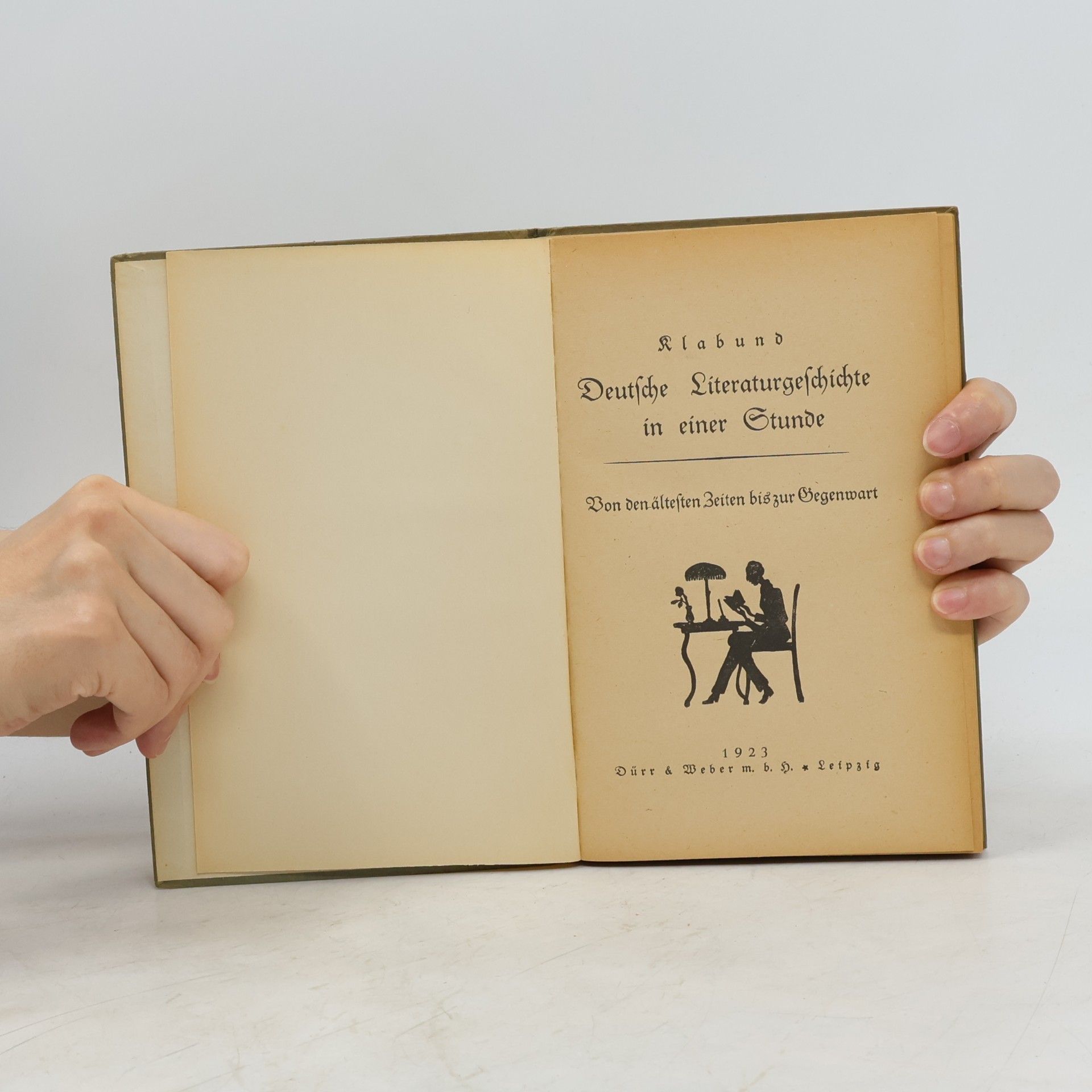Klabund Deutsche Literaturgeschichte in einer Stunde